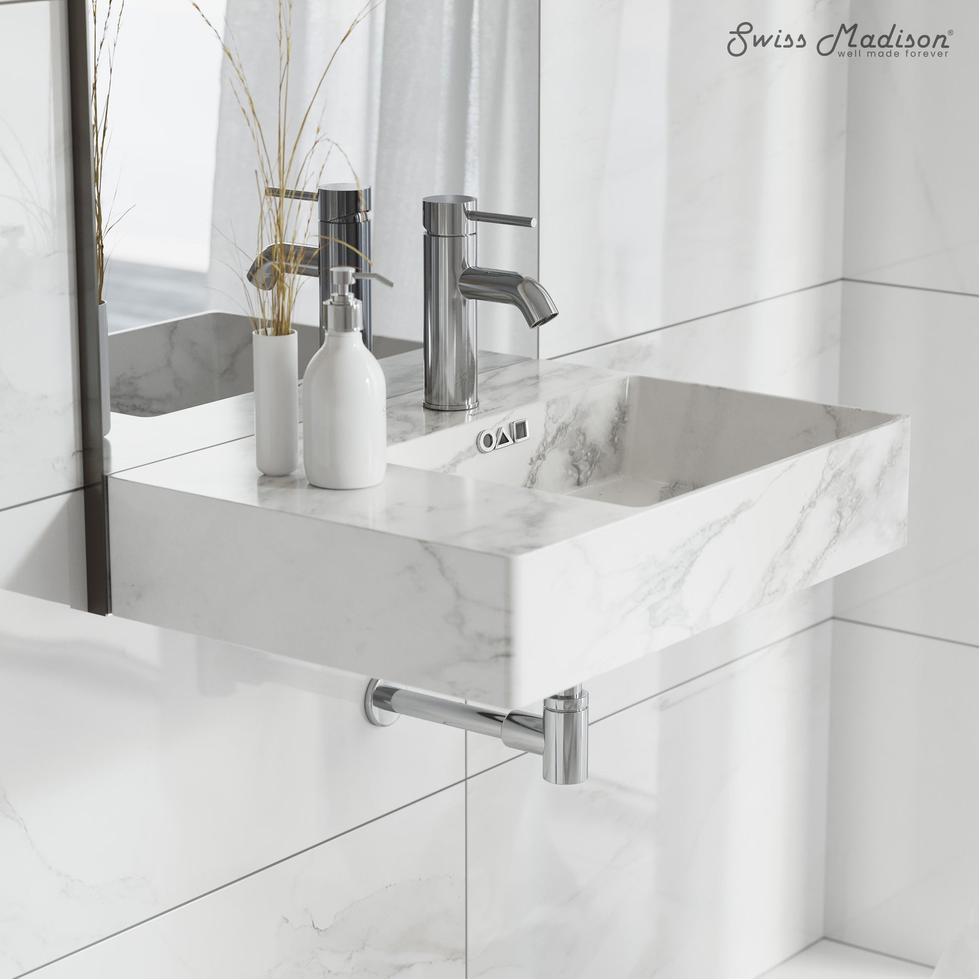 Marble White / 1-Hole / Right