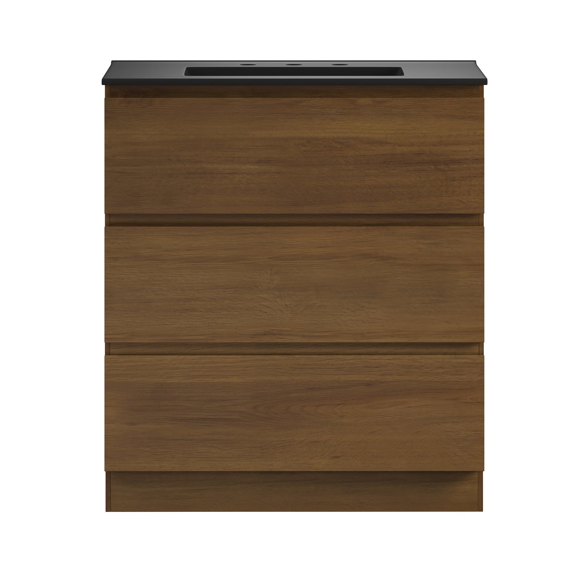 Brown Oak / Matte Black / 3-Hole