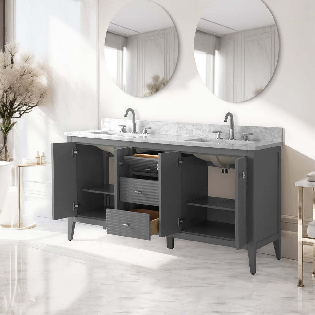 Linear Cashmere Gray / Brushed Nickel