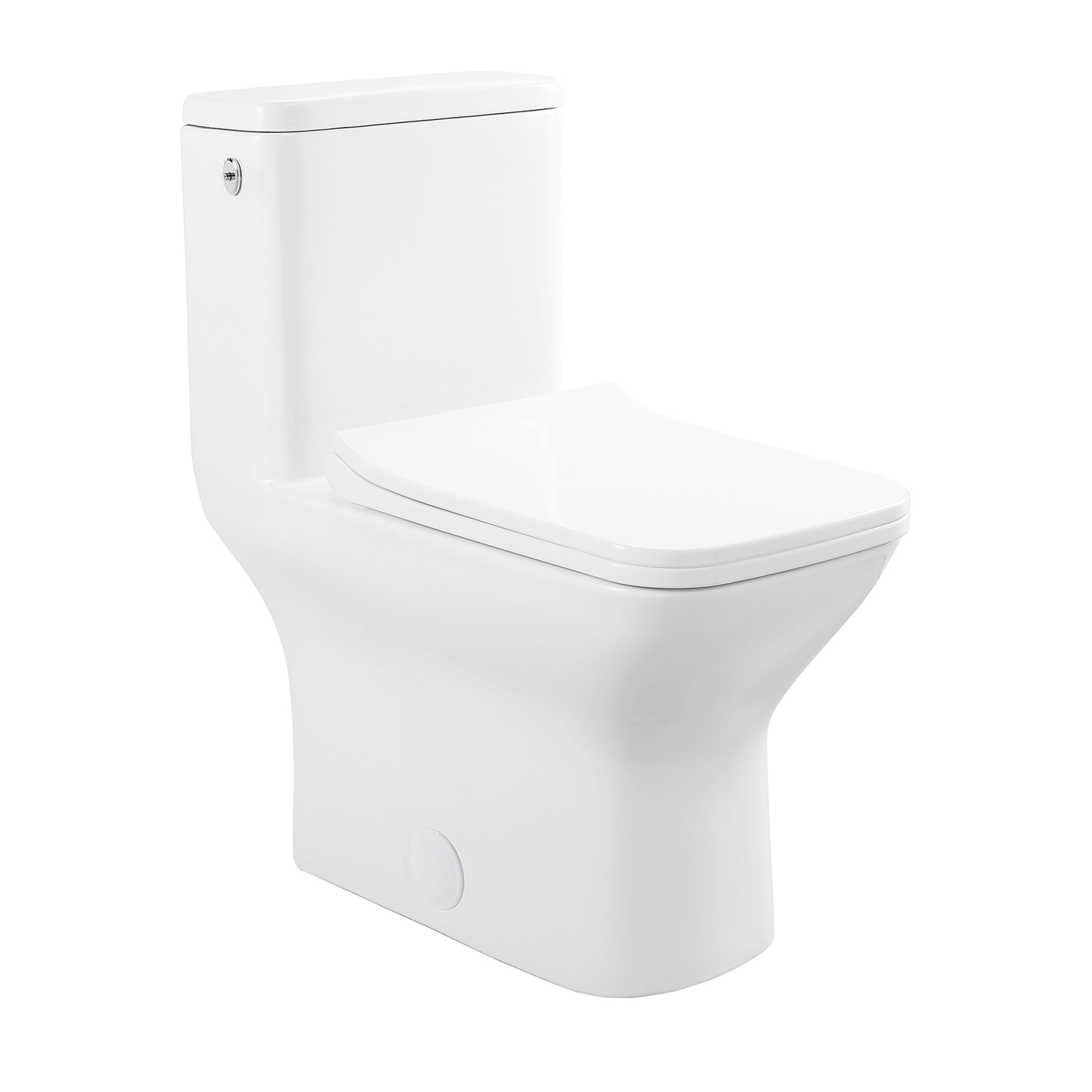 Glossy White / Dual Touchless - Left / Chrome