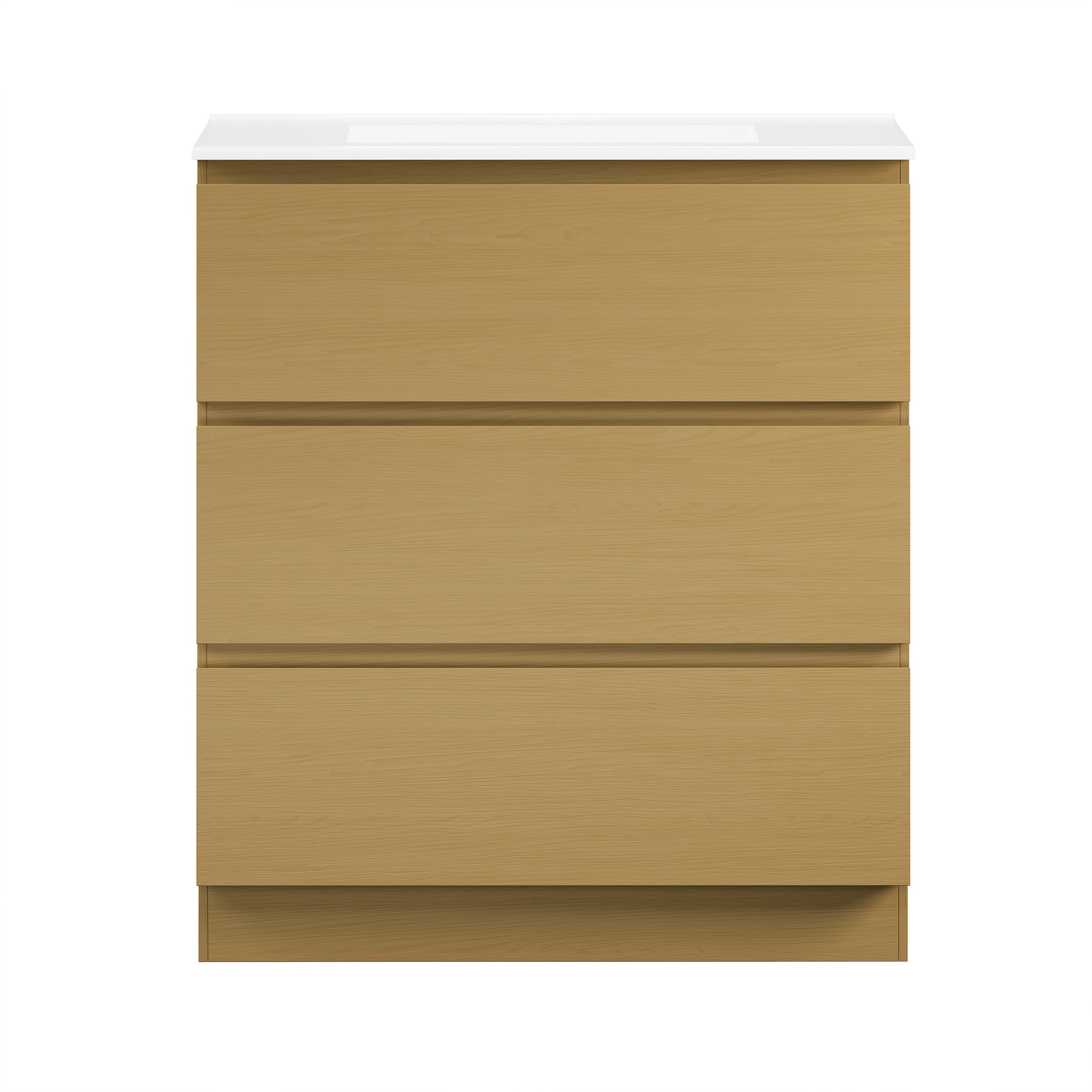 Natural Oak / Glossy White / 1-Hole