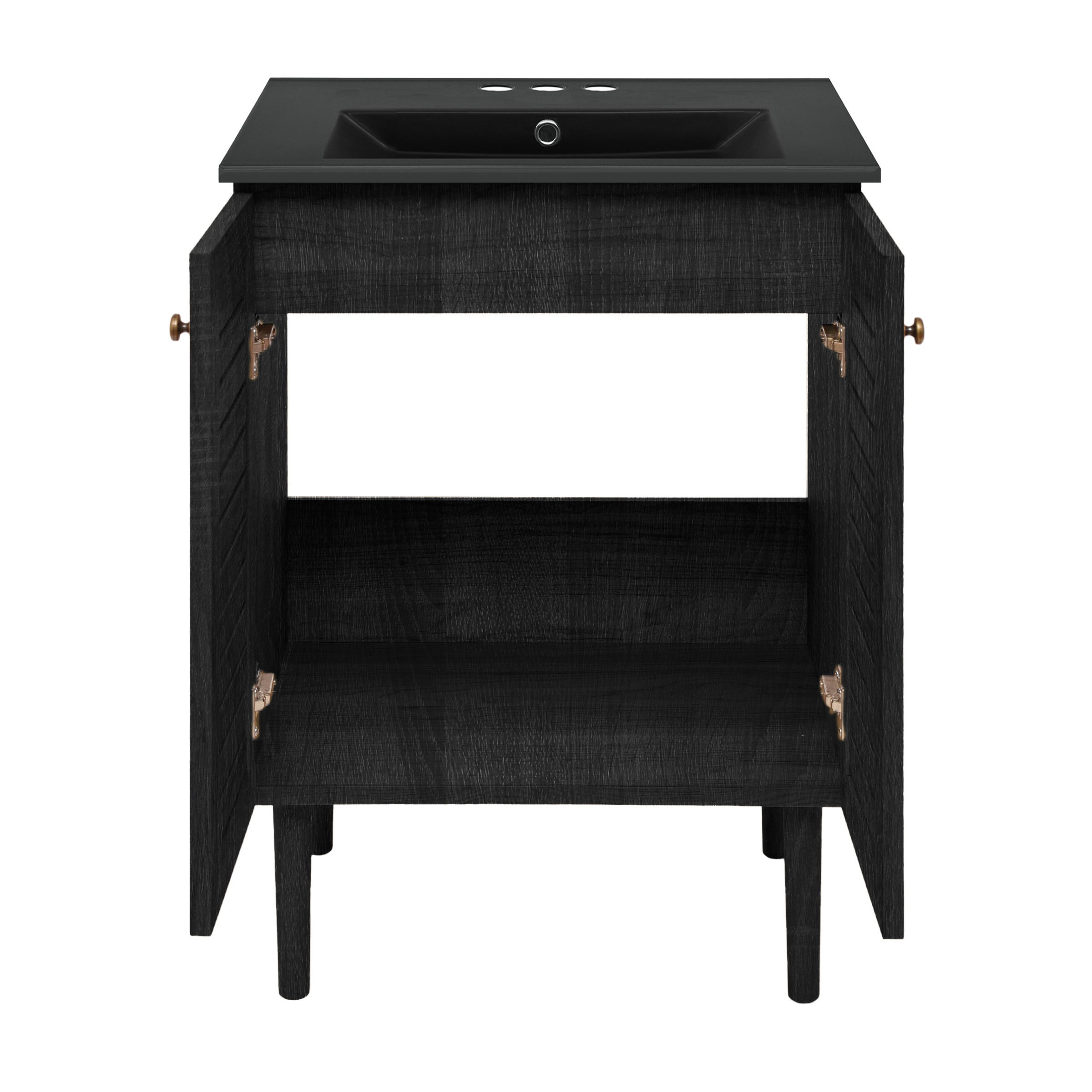 Black Oak / Black / 3-Hole Center