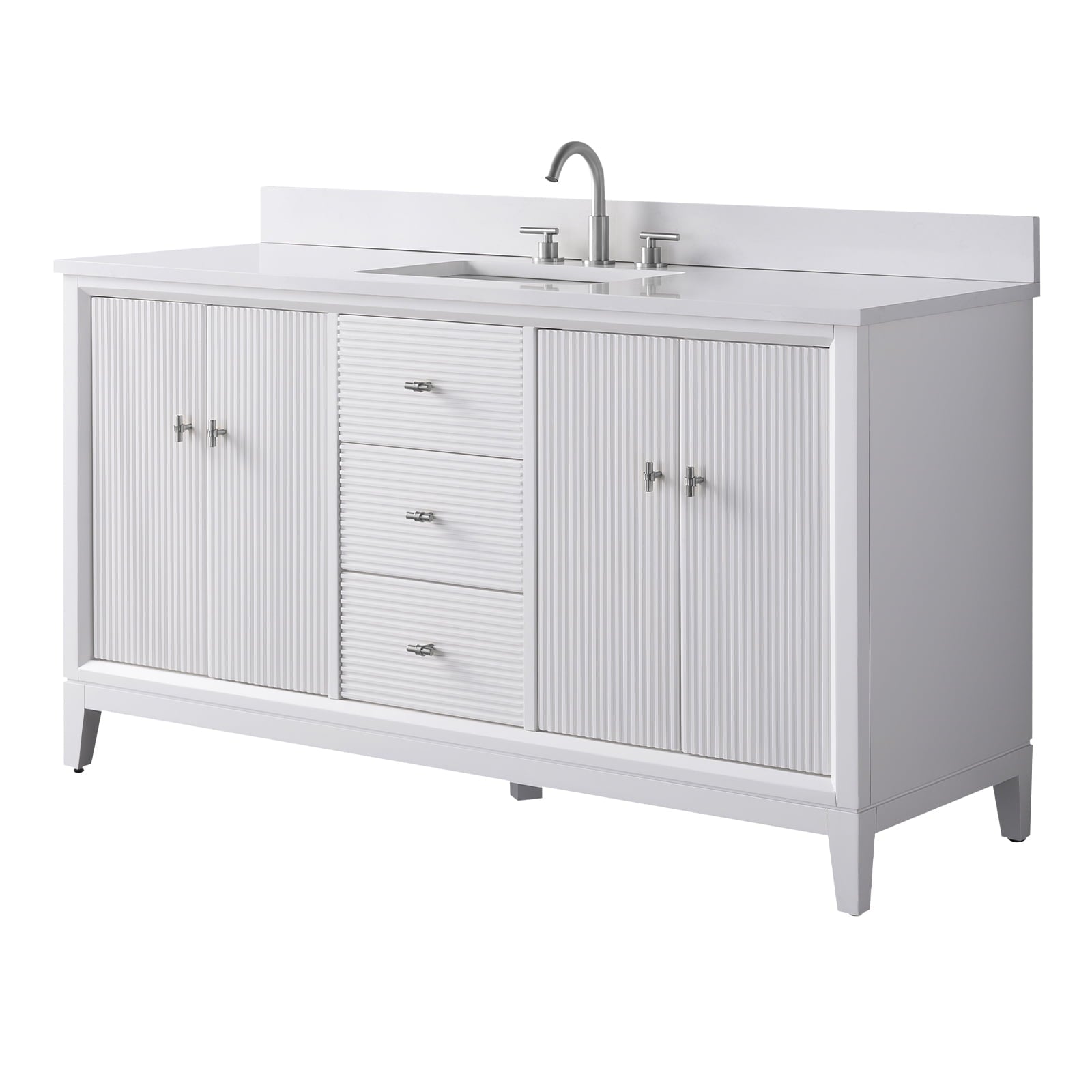 Linear White / Brushed Nickel