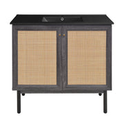 Black Oak / Black / 1-Hole