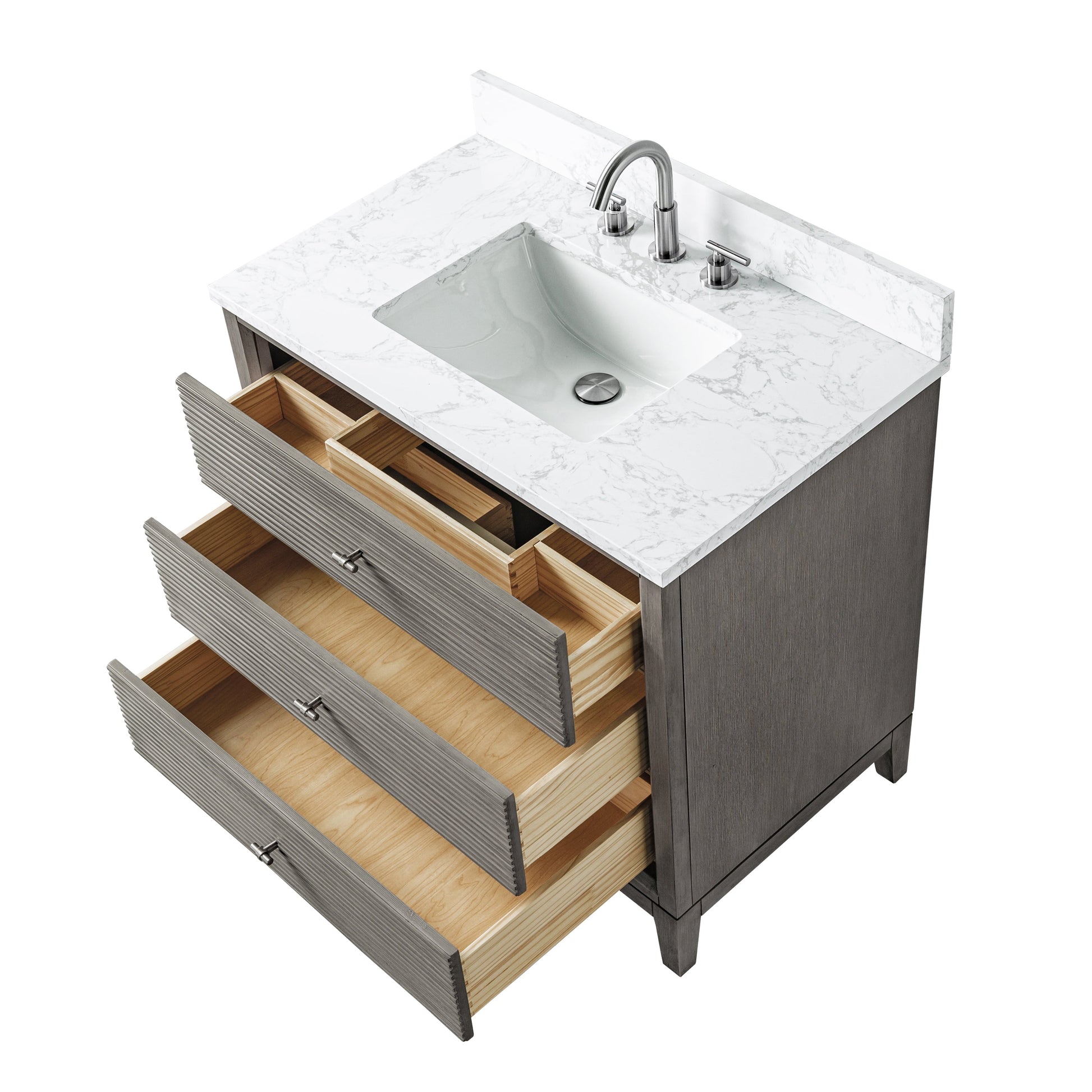 Linear Driftwood Gray / Brushed Nickel