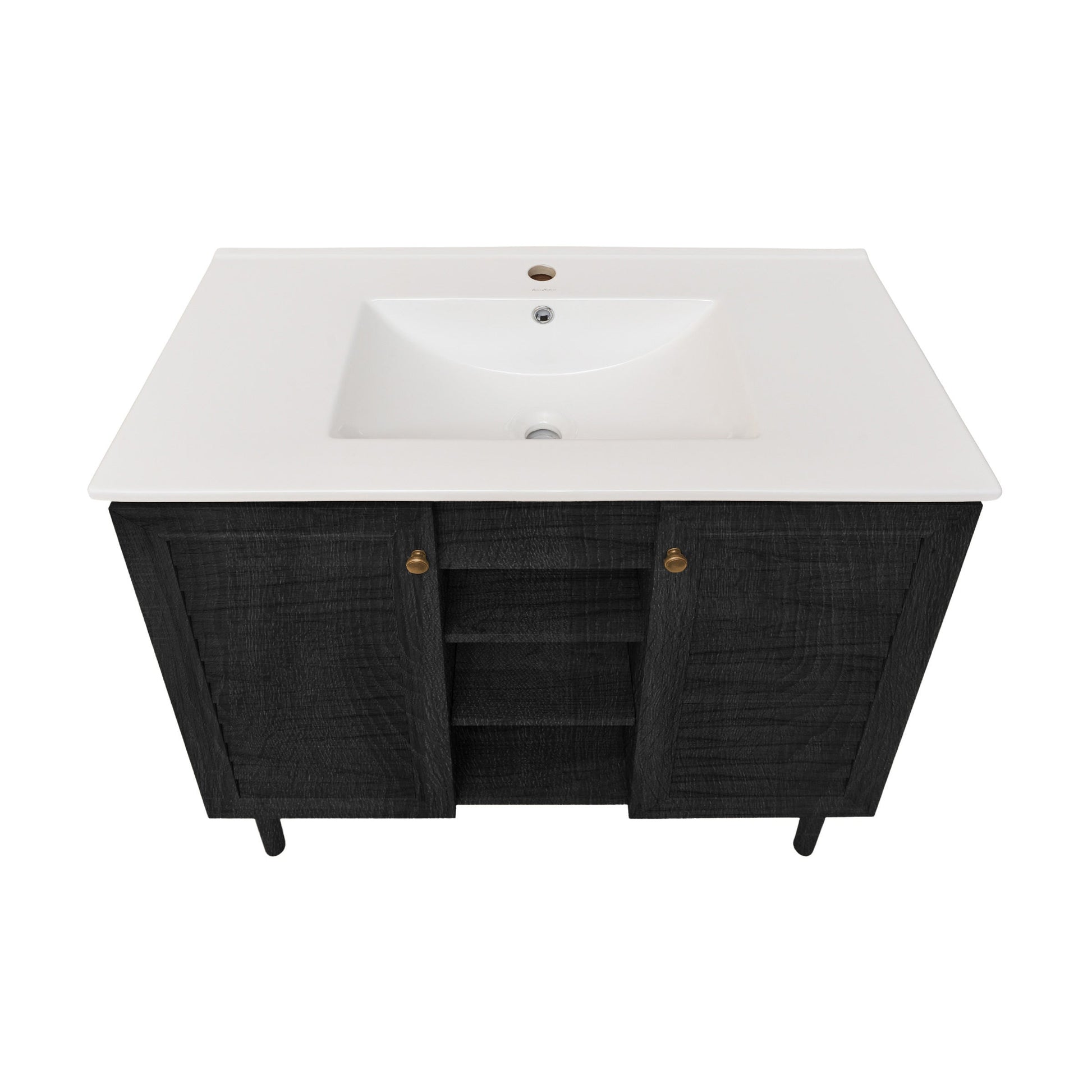 Black Oak / White / 1-Hole