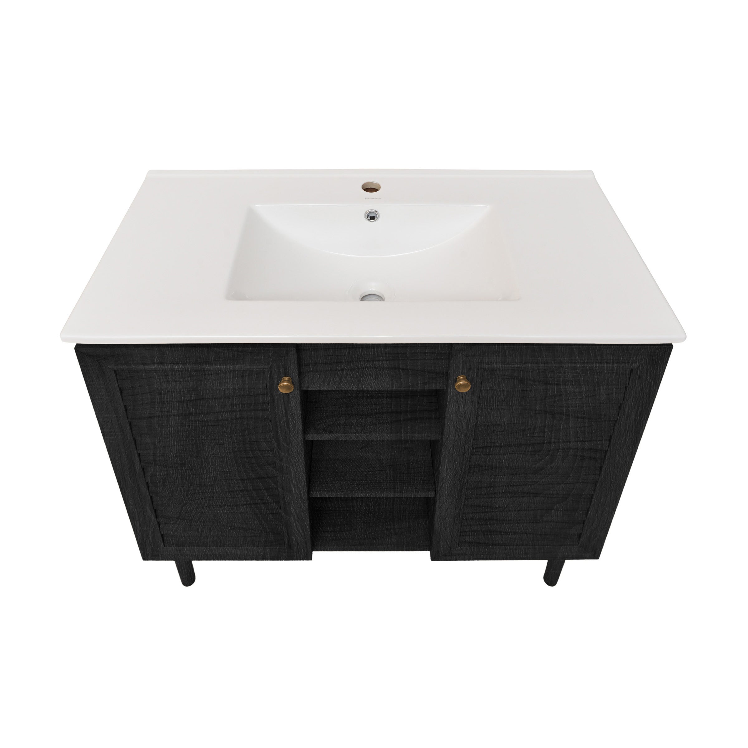 Black Oak / White / 1-Hole
