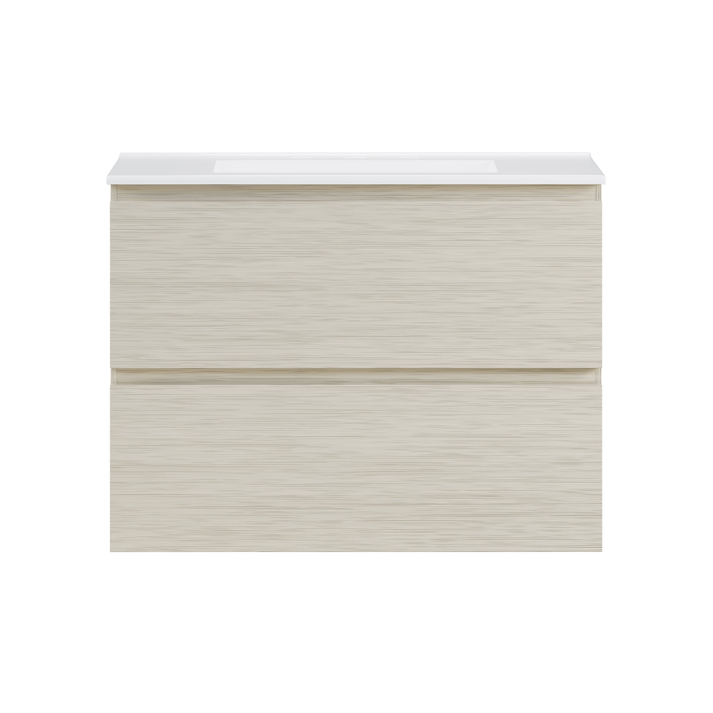 White Oak / Glossy White / 3-Hole