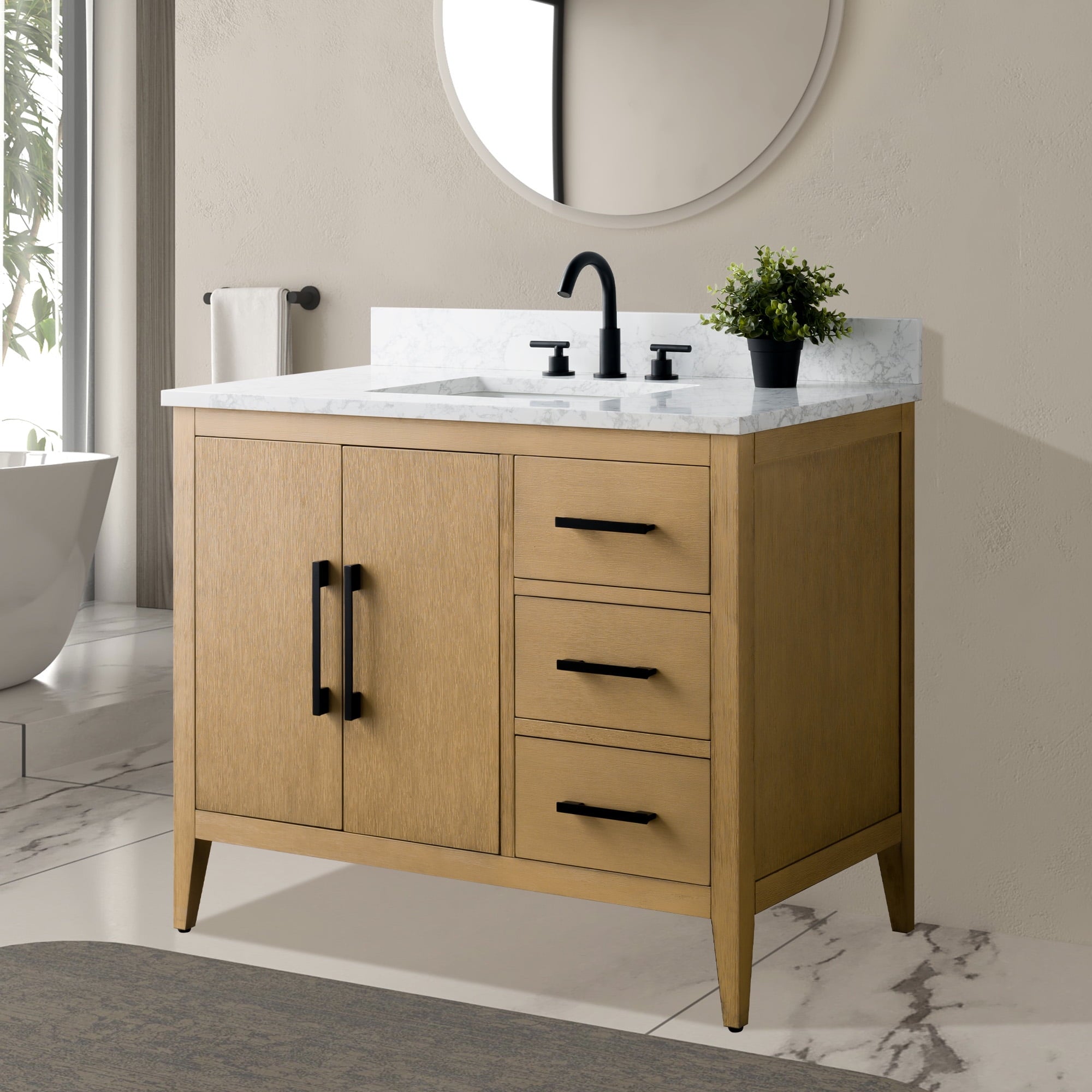 Natural Oak / Matte Black