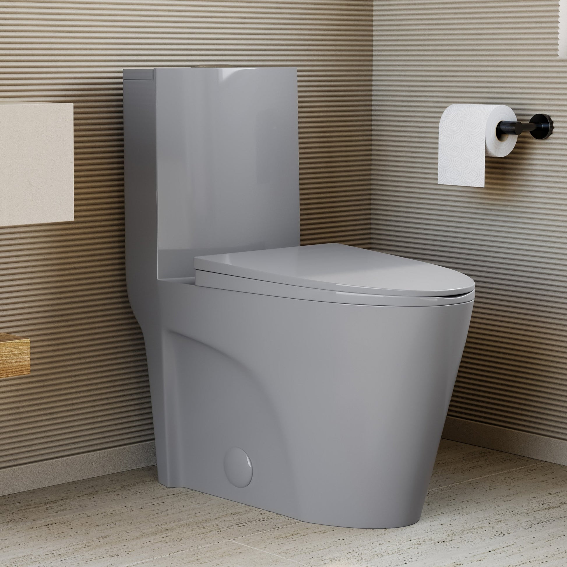 Glossy Gray / Dual - Top / Chrome
