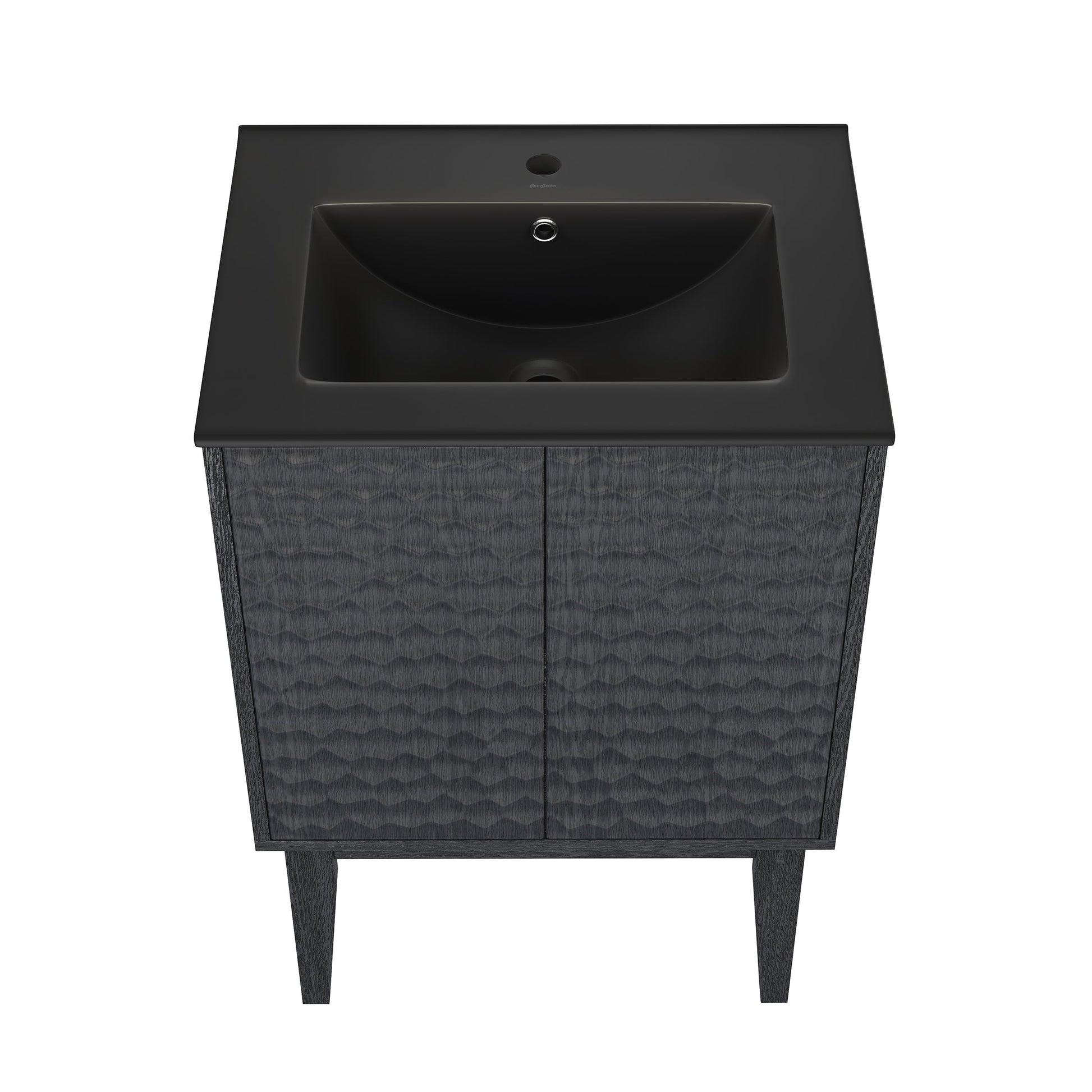 Black Oak / Matte Black / 1-Hole