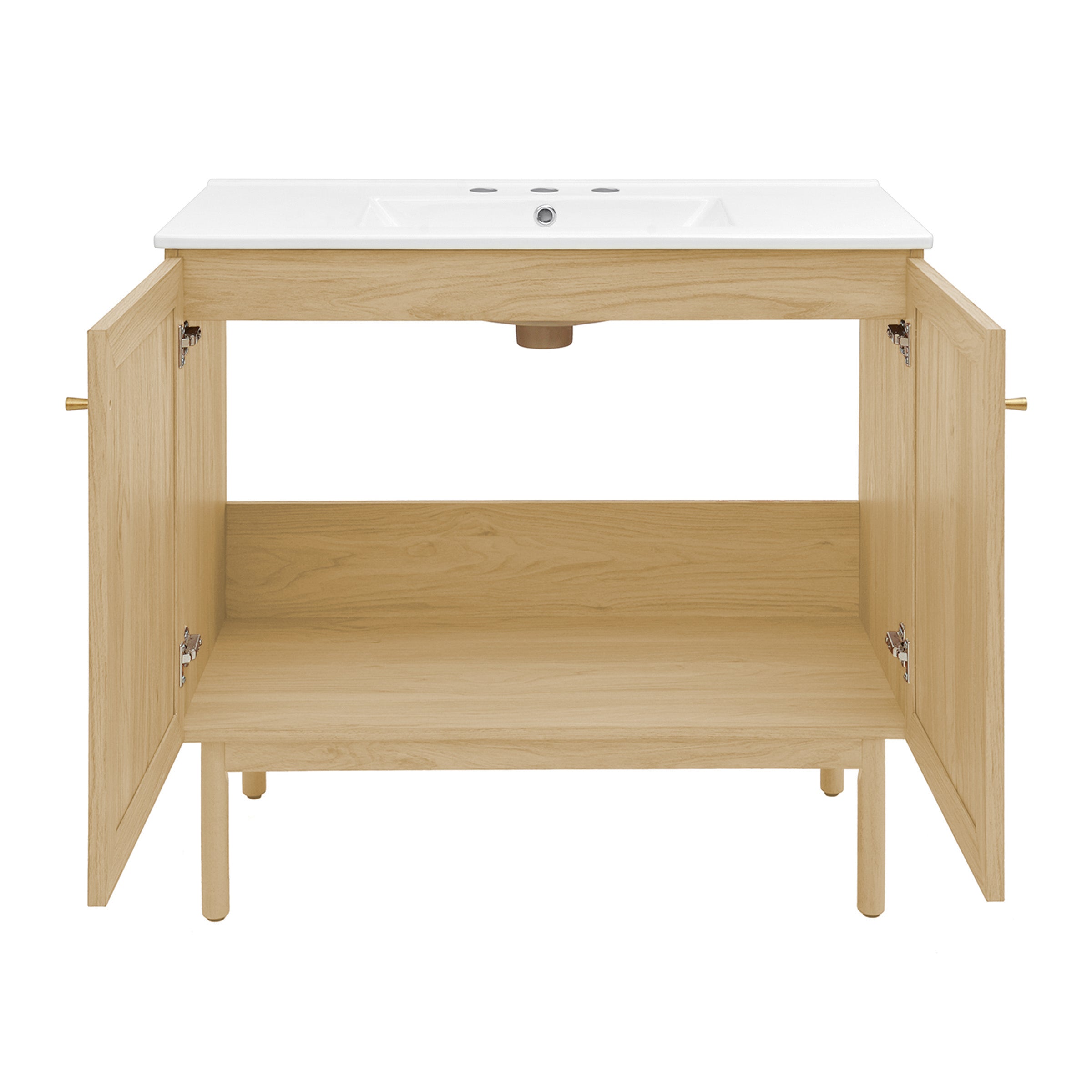 Natural Oak / White / 3-Hole