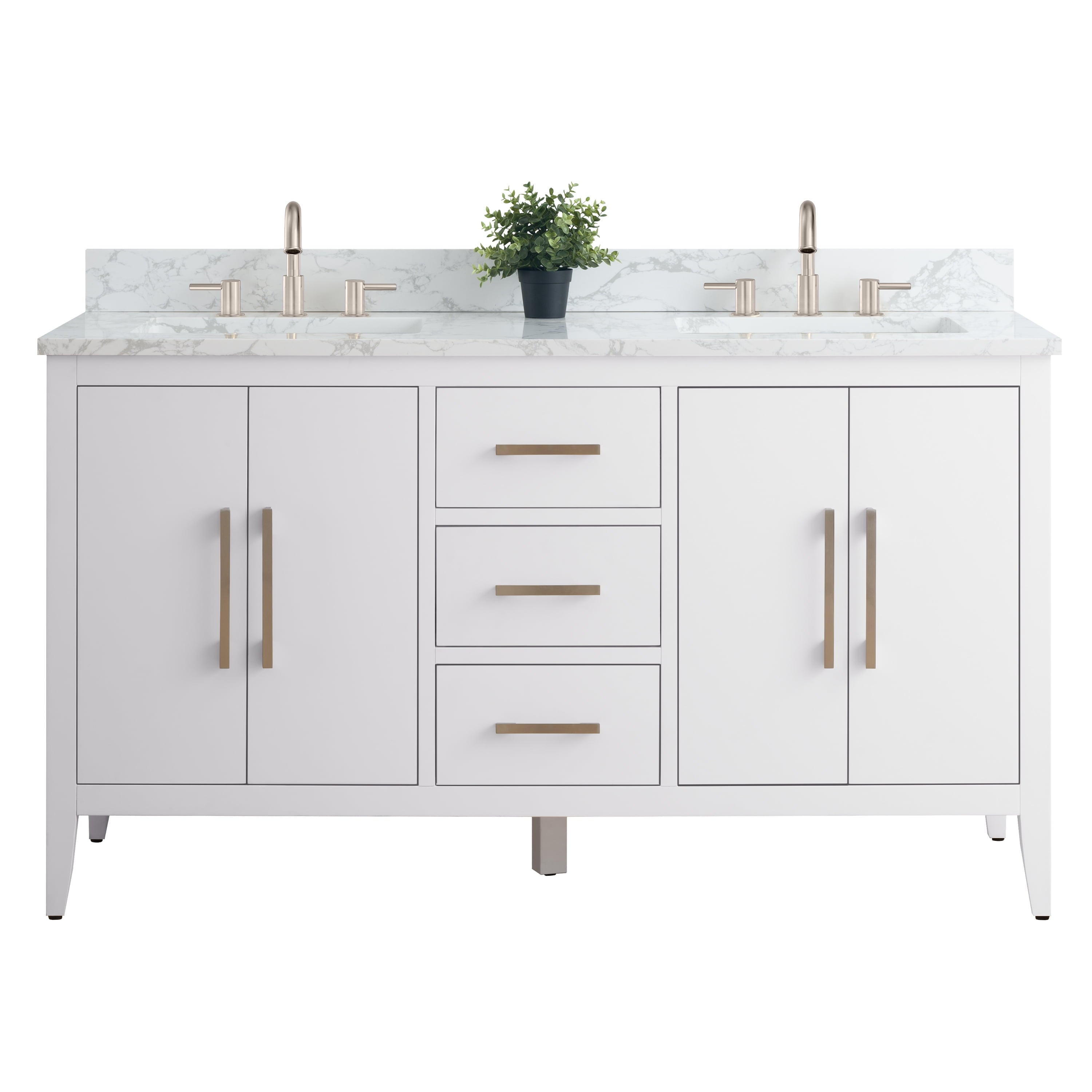 White / Brushed Nickel