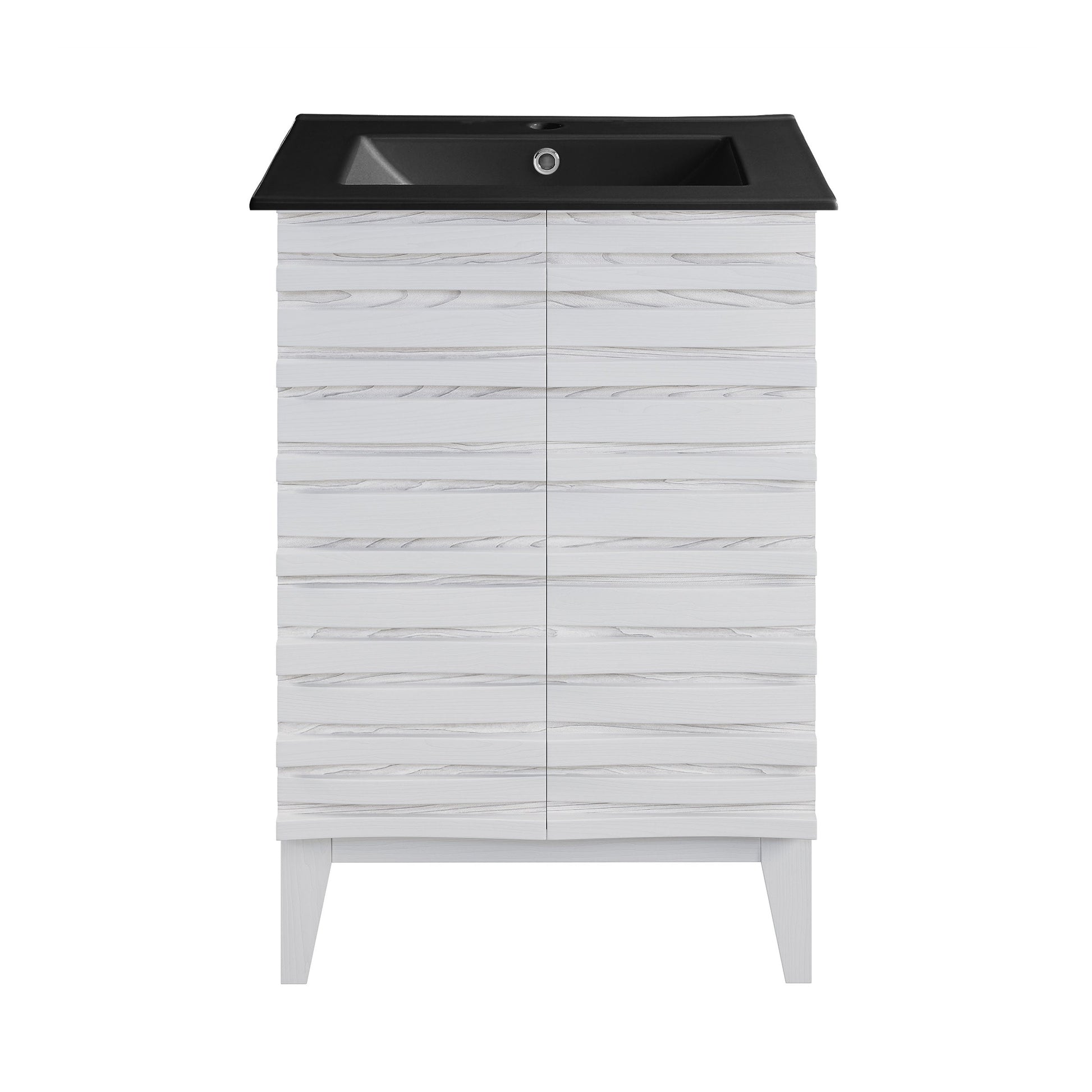 White Oak / Matte Black / 1-Hole