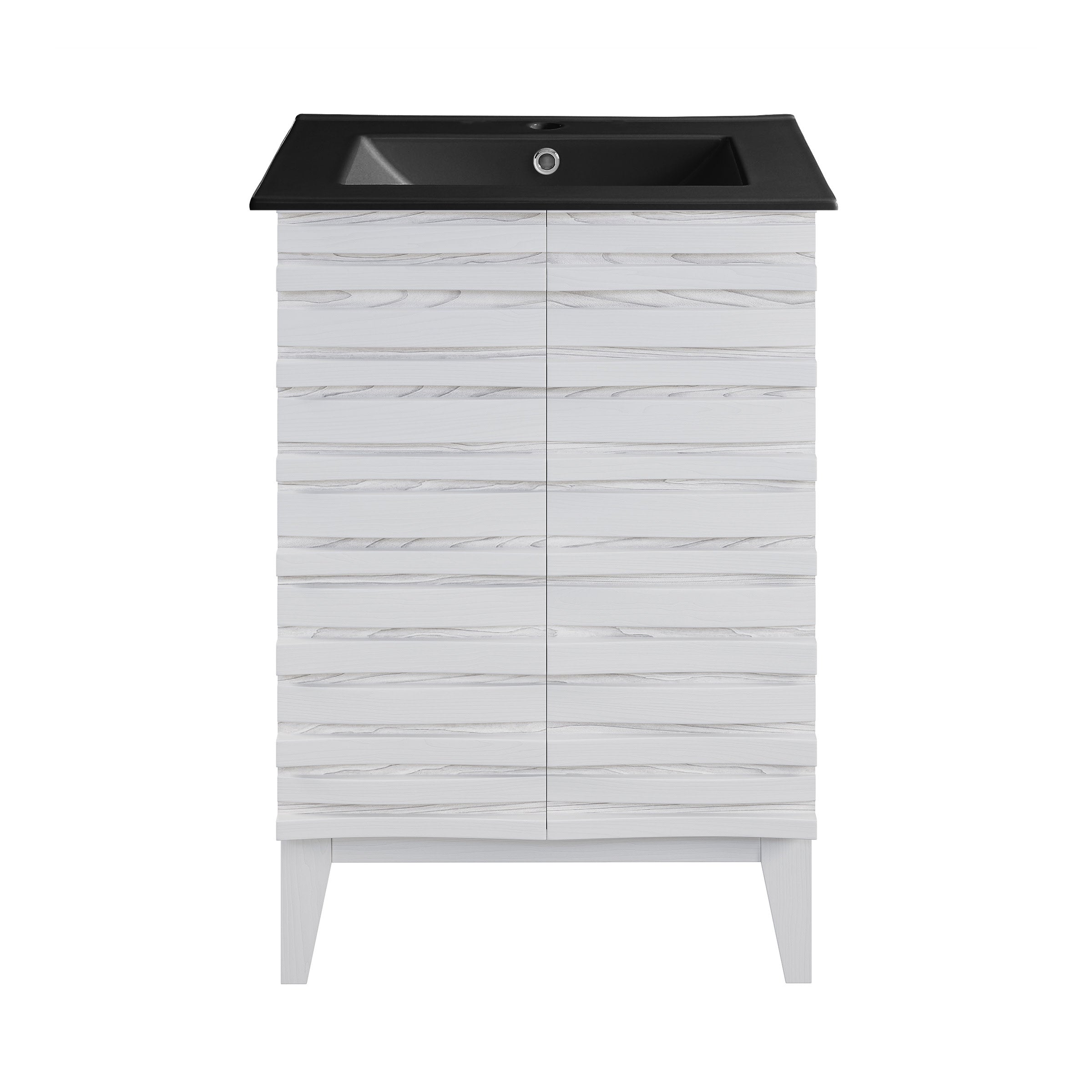 White Oak / Matte Black / 1-Hole