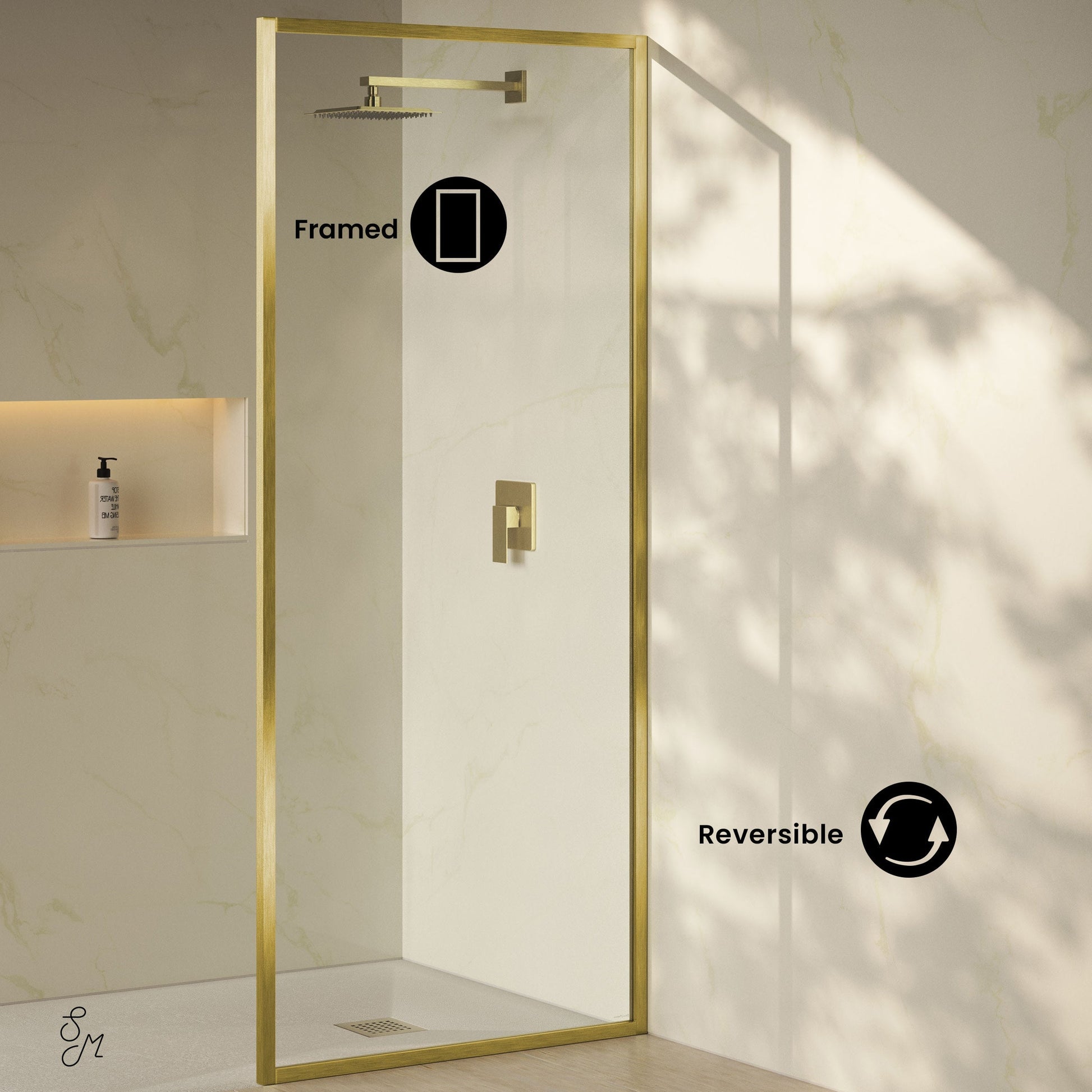 Brushed Gold / Shower Door