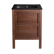 Brown Walnut / Matte Black / 1-Hole