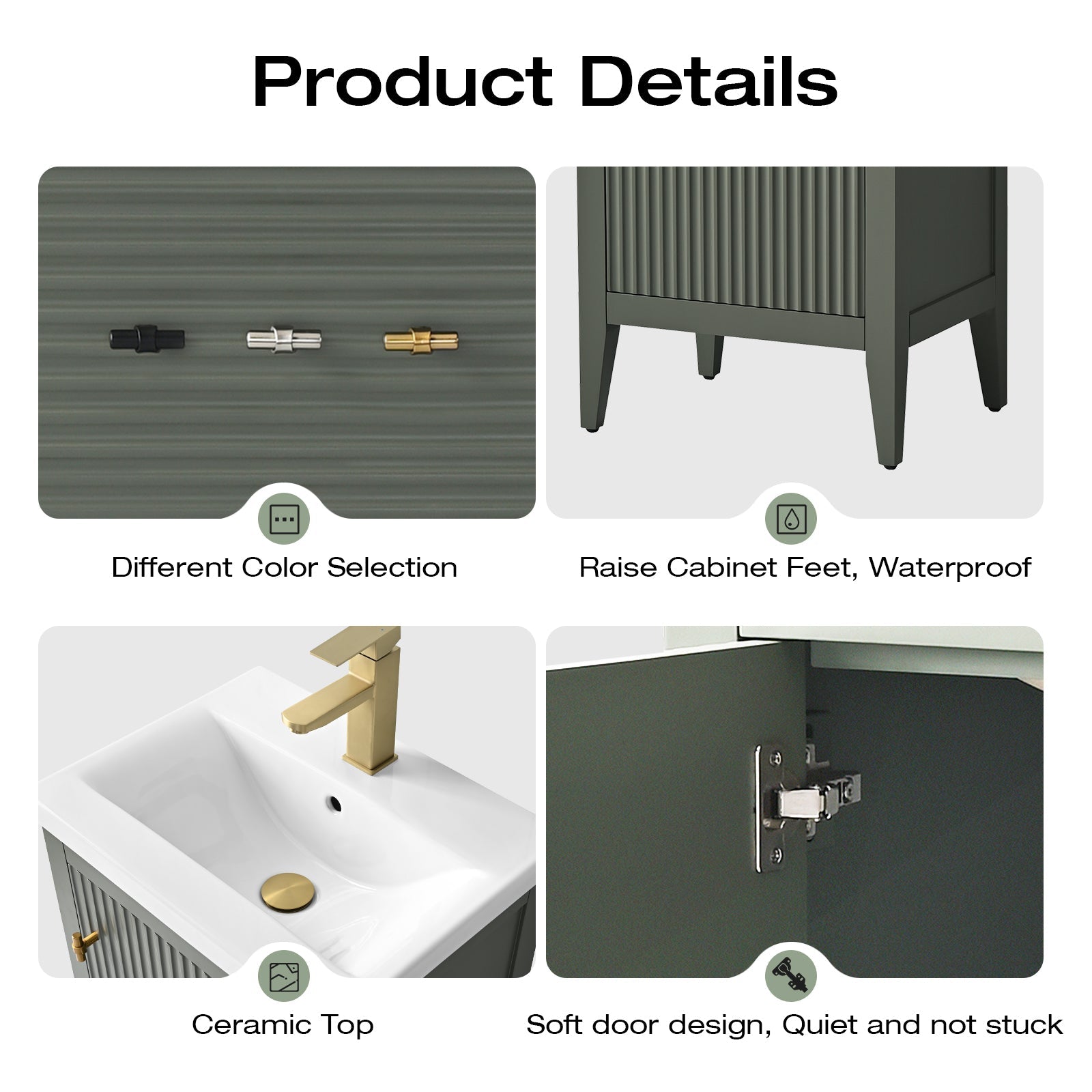 Linear Vintage Green / Brushed Nickel