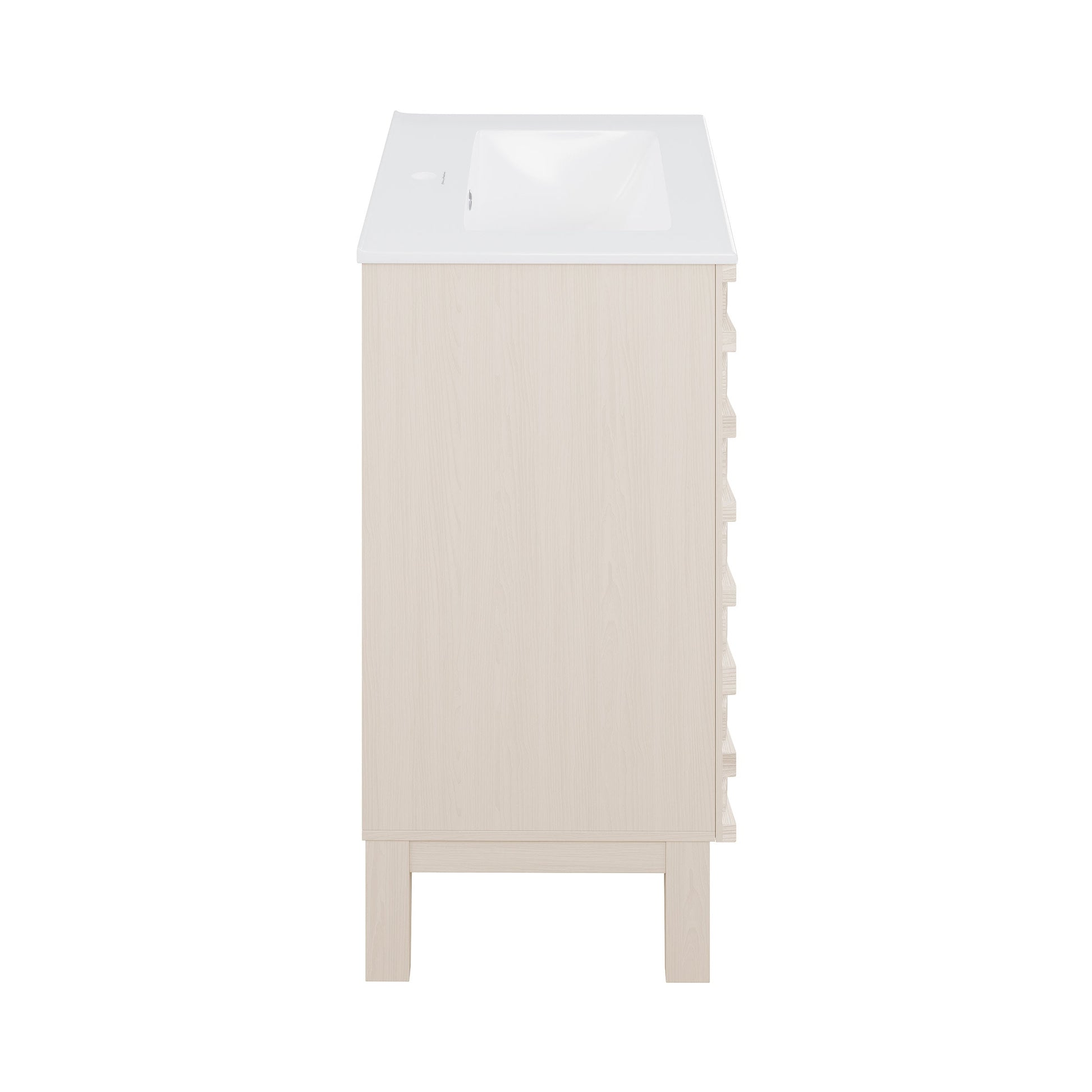 White Oak / White / 1-Hole