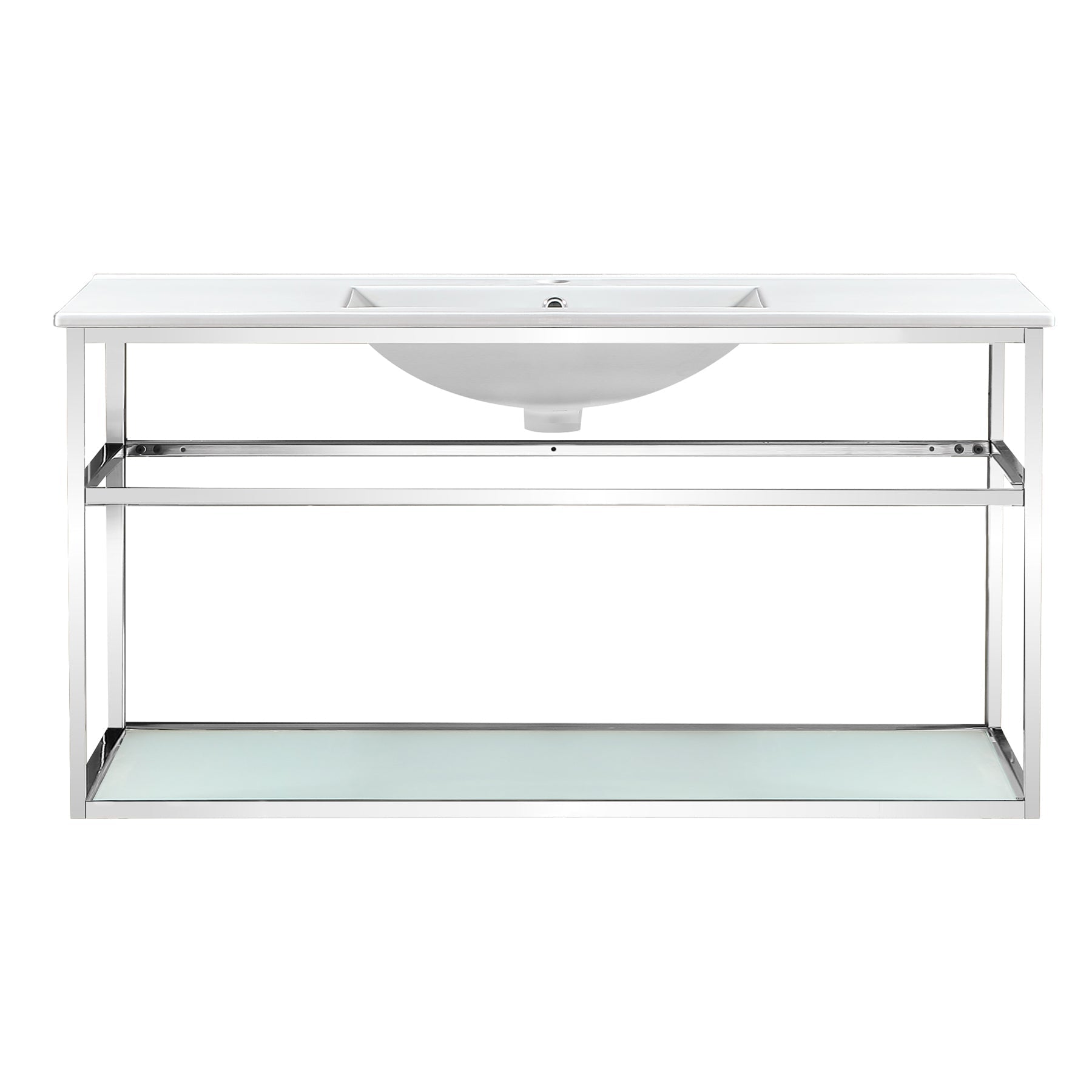 Chrome / White / 1-Hole