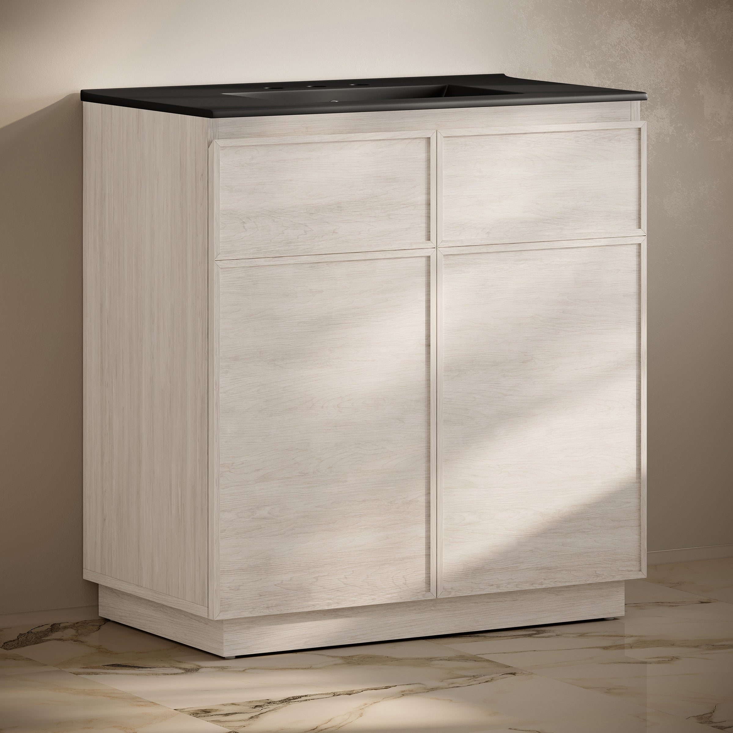 White Oak / Black / 3-Hole