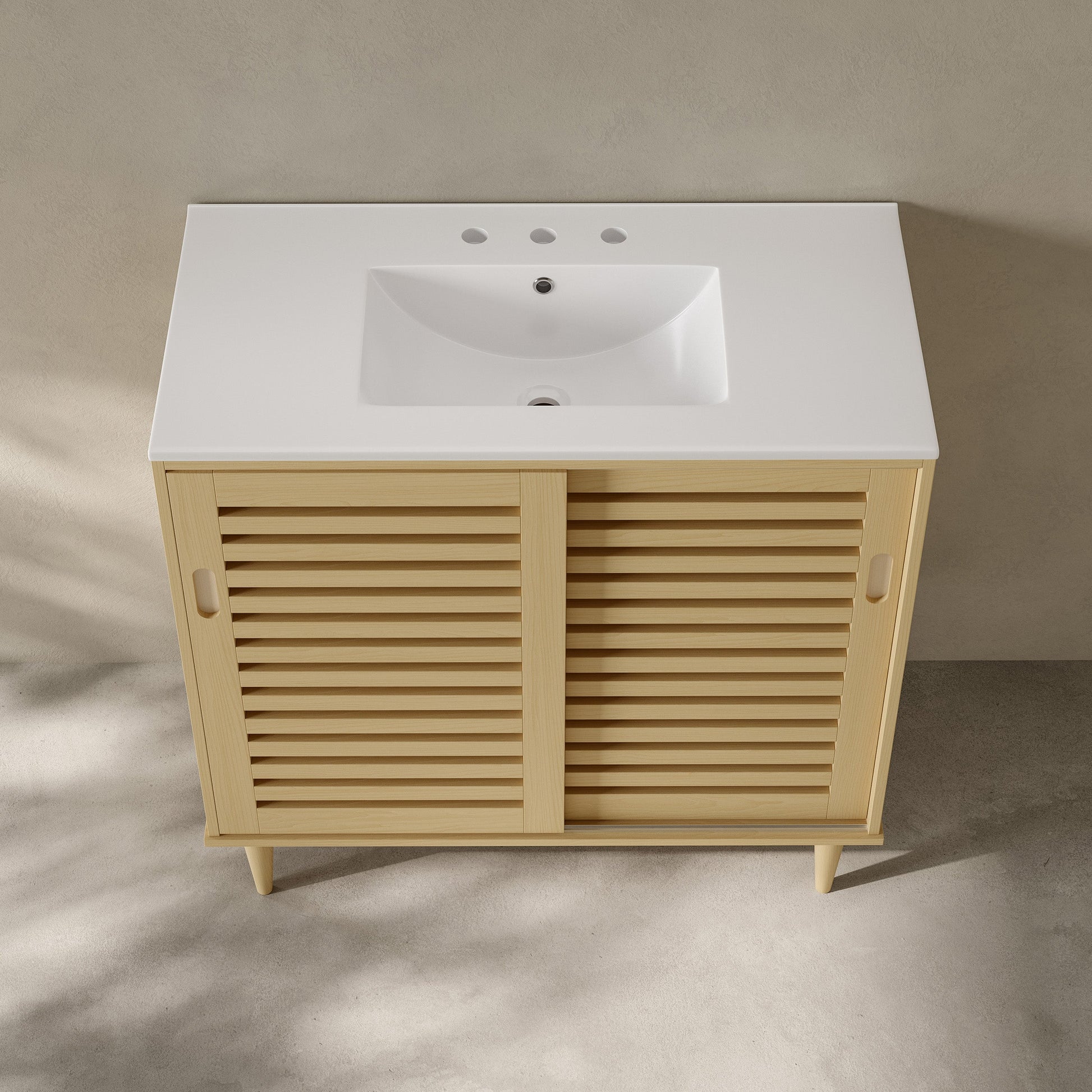 Natural Oak / White / 3-Hole