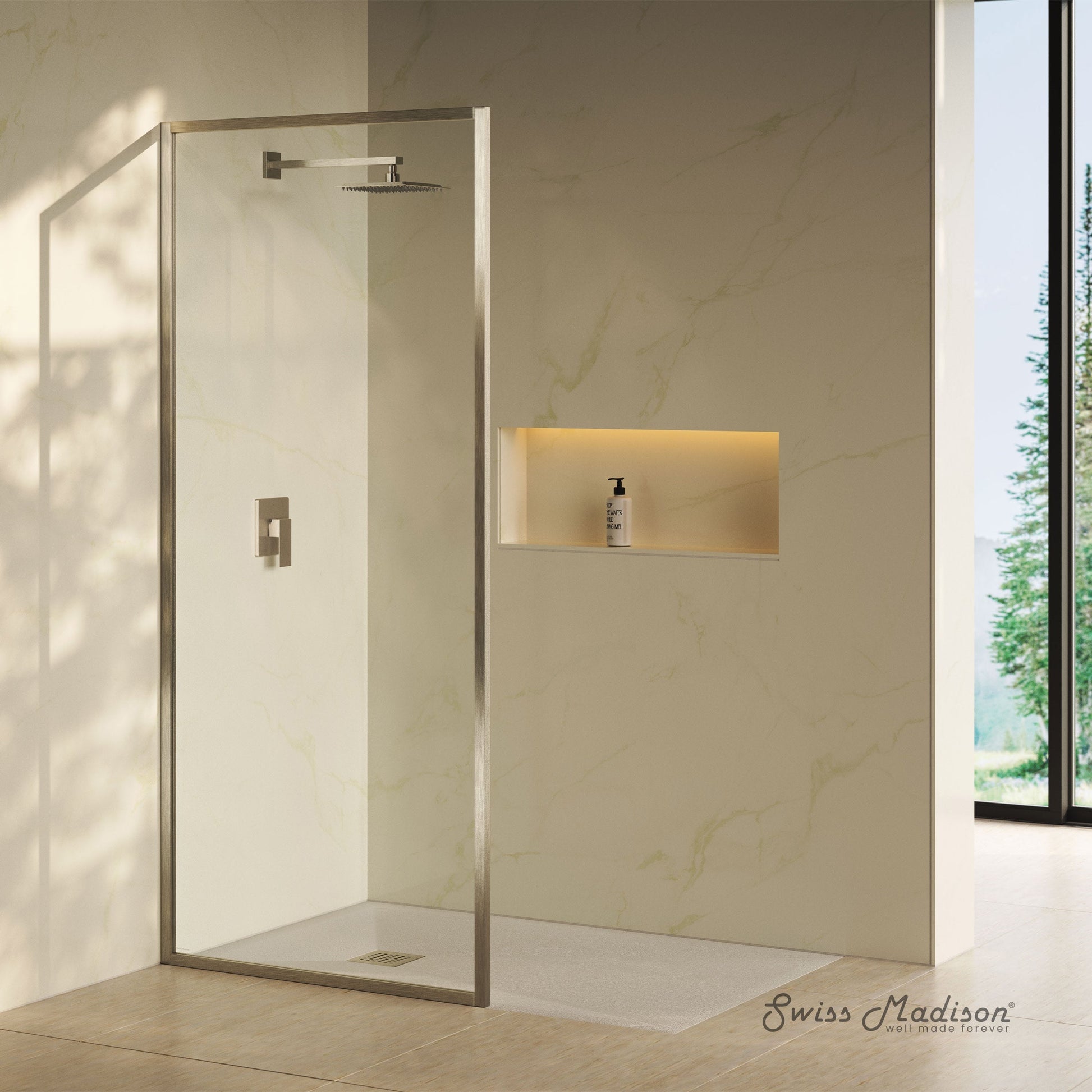 Brushed Nickel / Shower Door