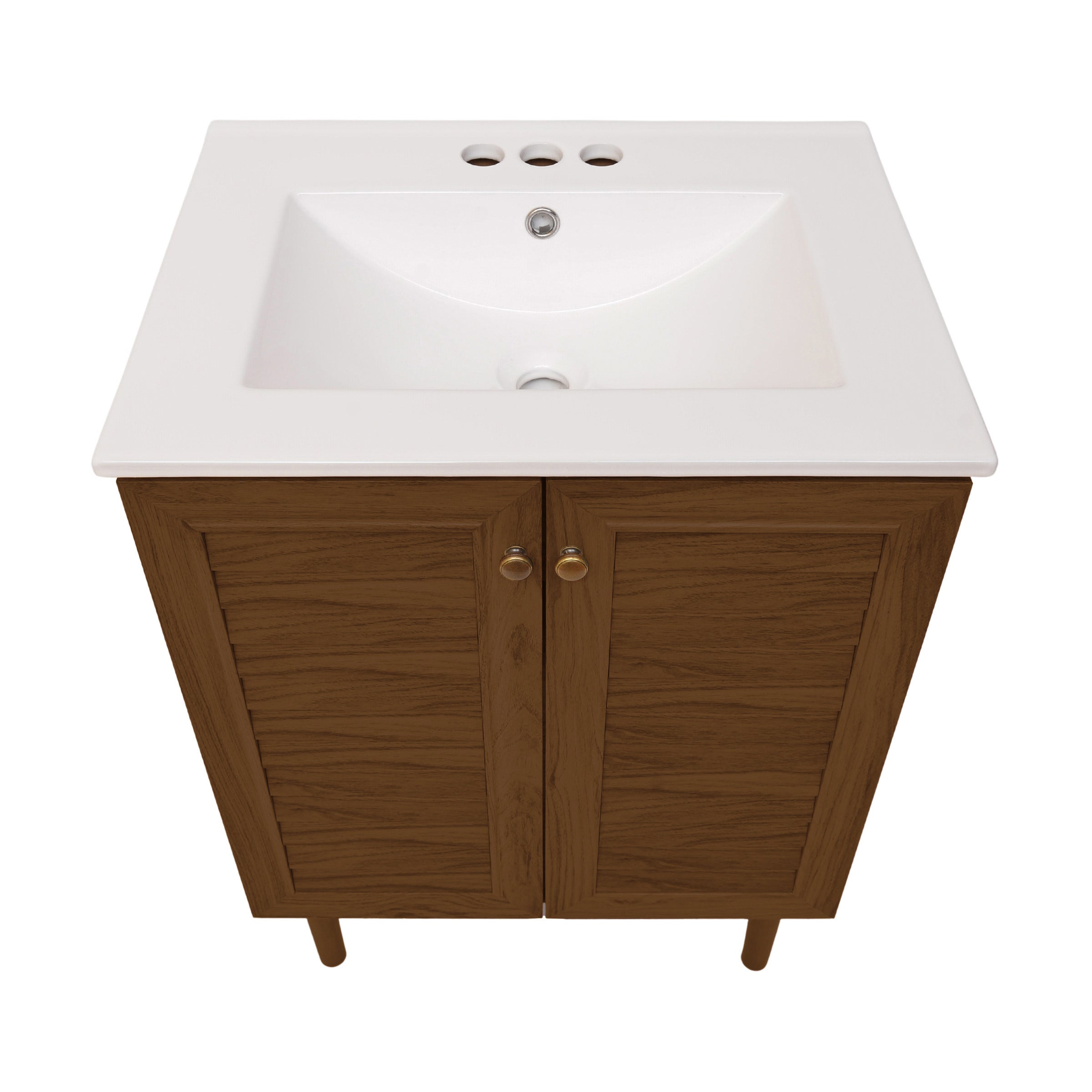 Brown Oak / Black / 3-Hole Center