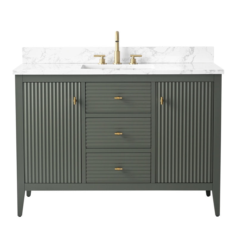Linear Vintage Green / Golden Brushed