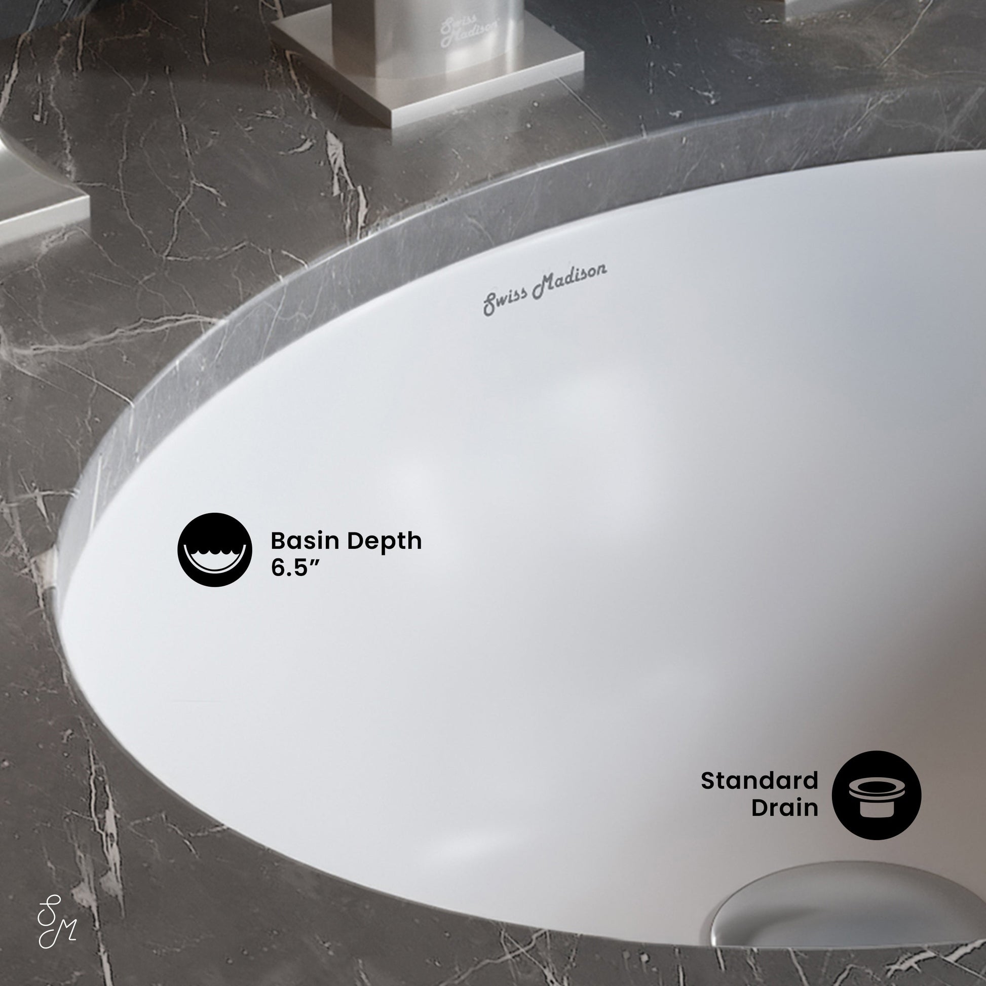 Glossy White / Oval