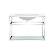 Chrome / White / 1-Hole