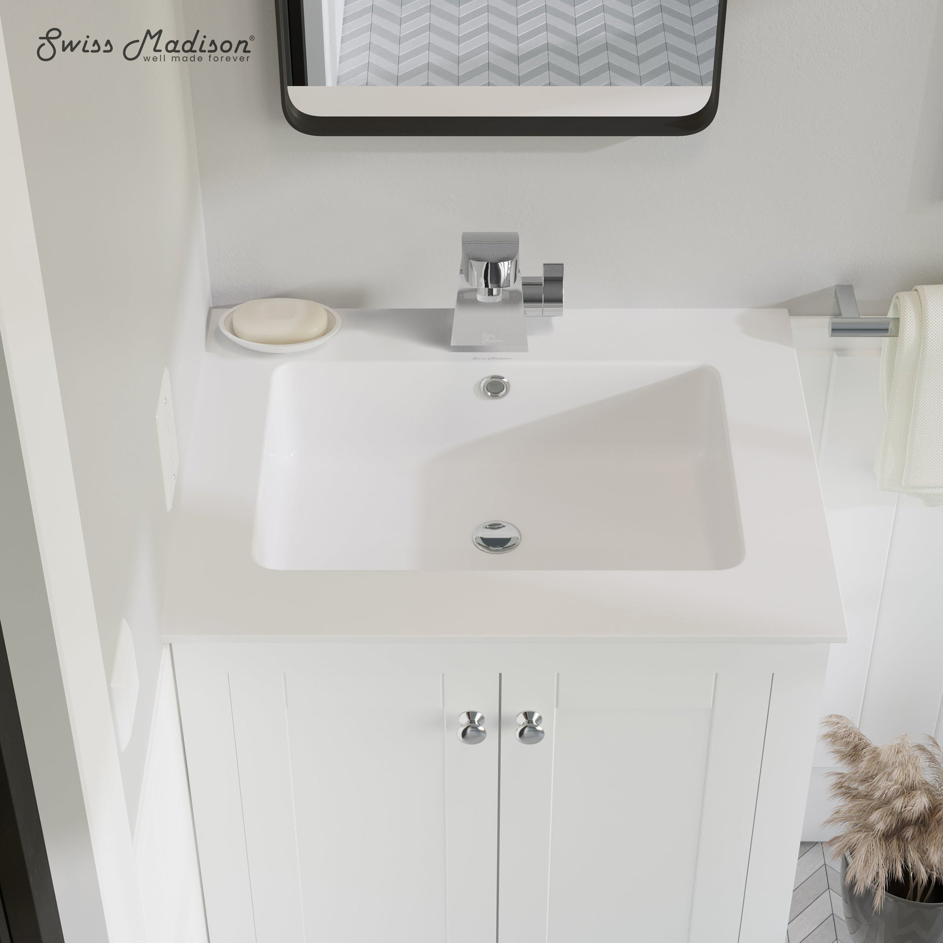 Glossy White / 1-Hole