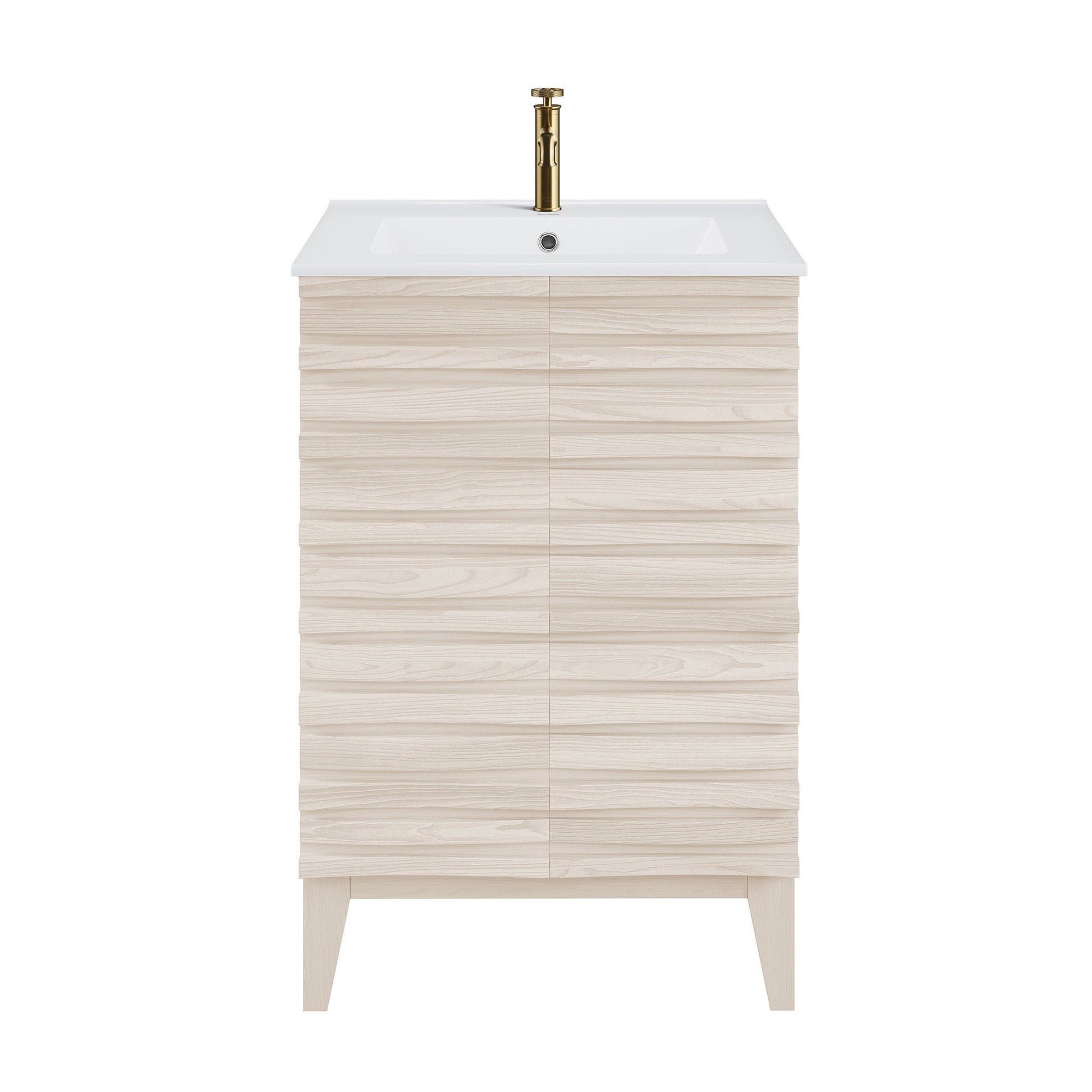 White Oak / White / 1-Hole