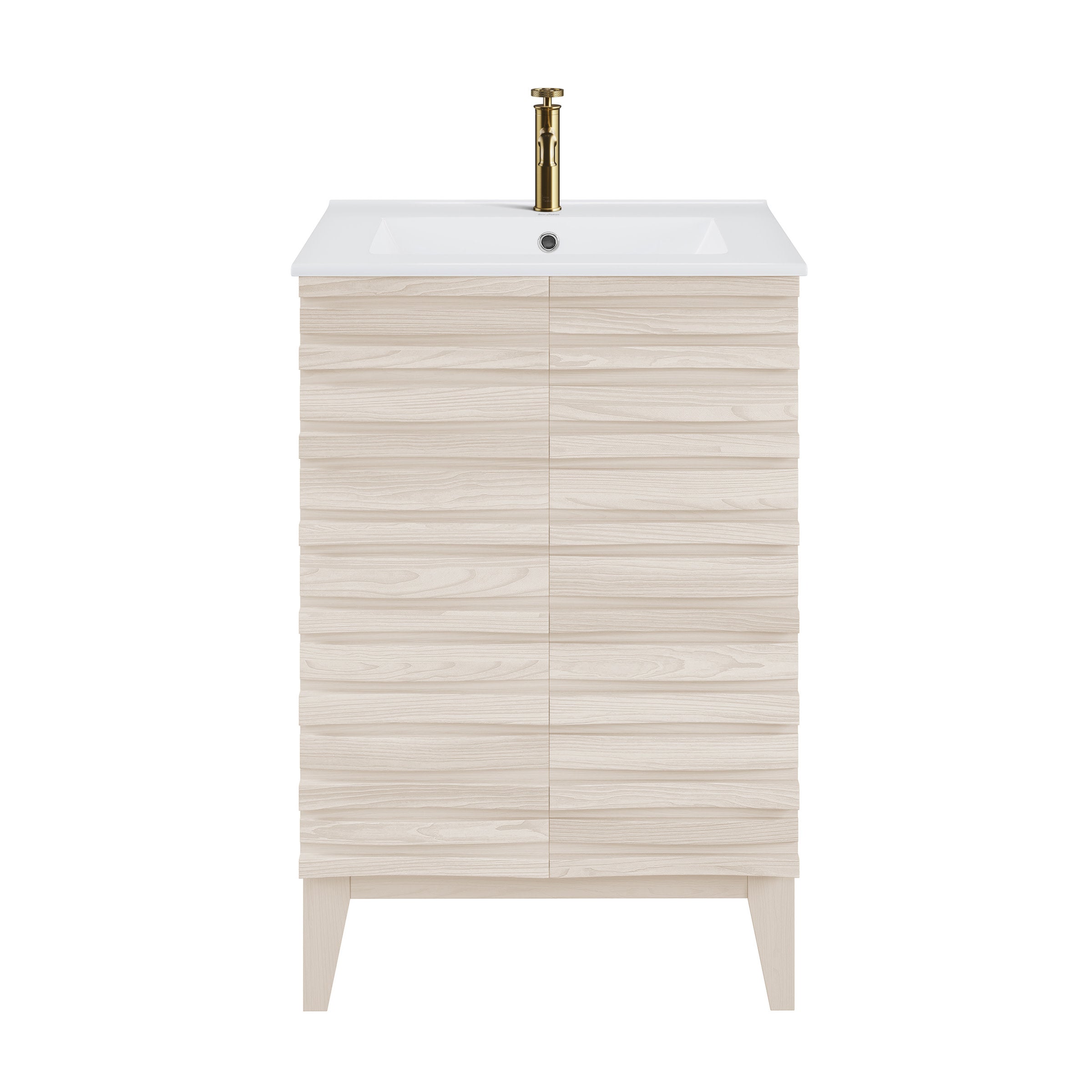 White Oak / White / 1-Hole