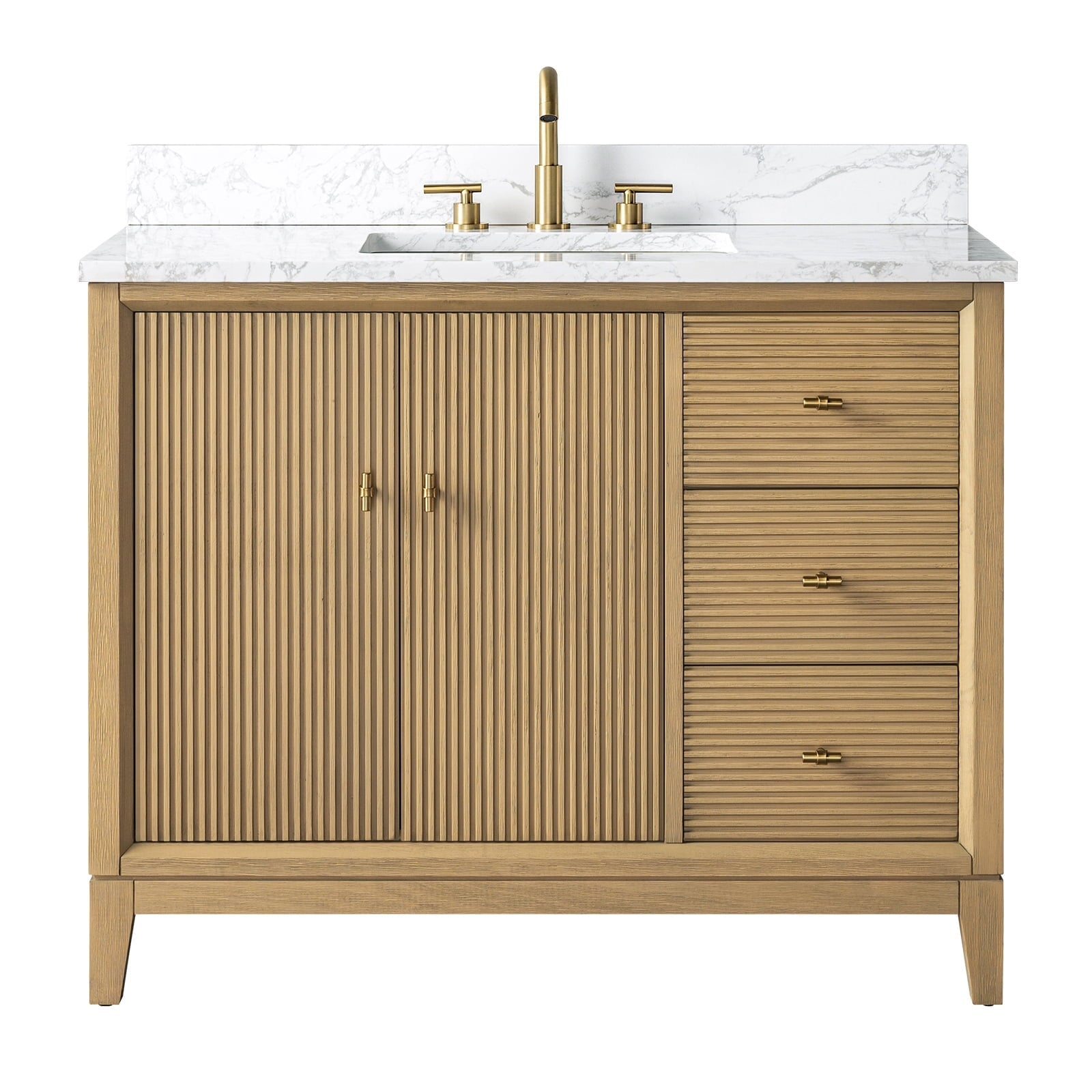 Linear Natural Oak / Golden Brushed