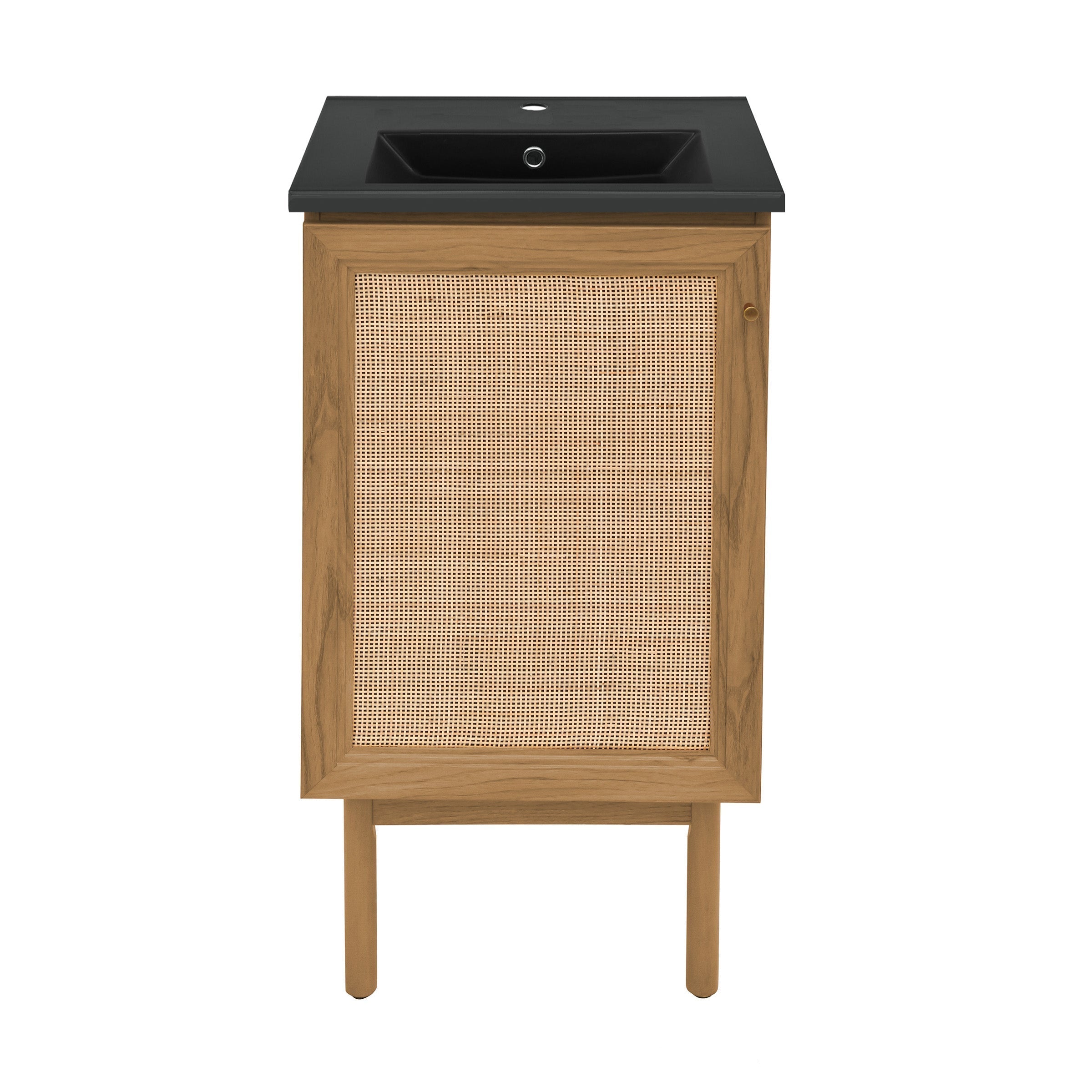 Golden Oak / Matte Black / 1-Hole