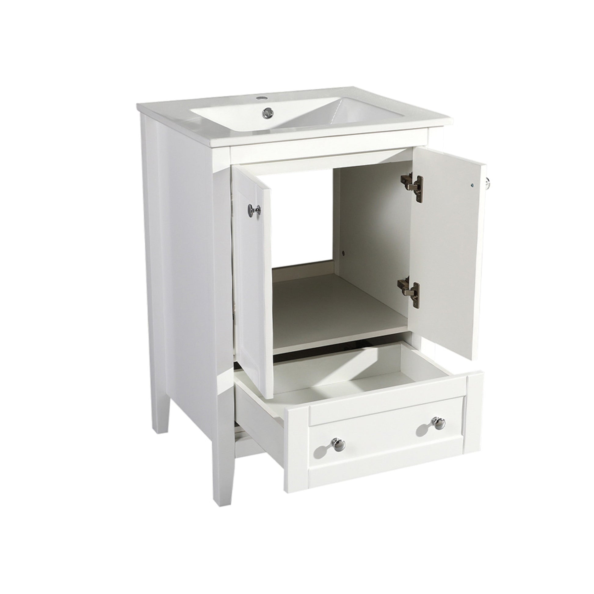 White / White / 1-Hole