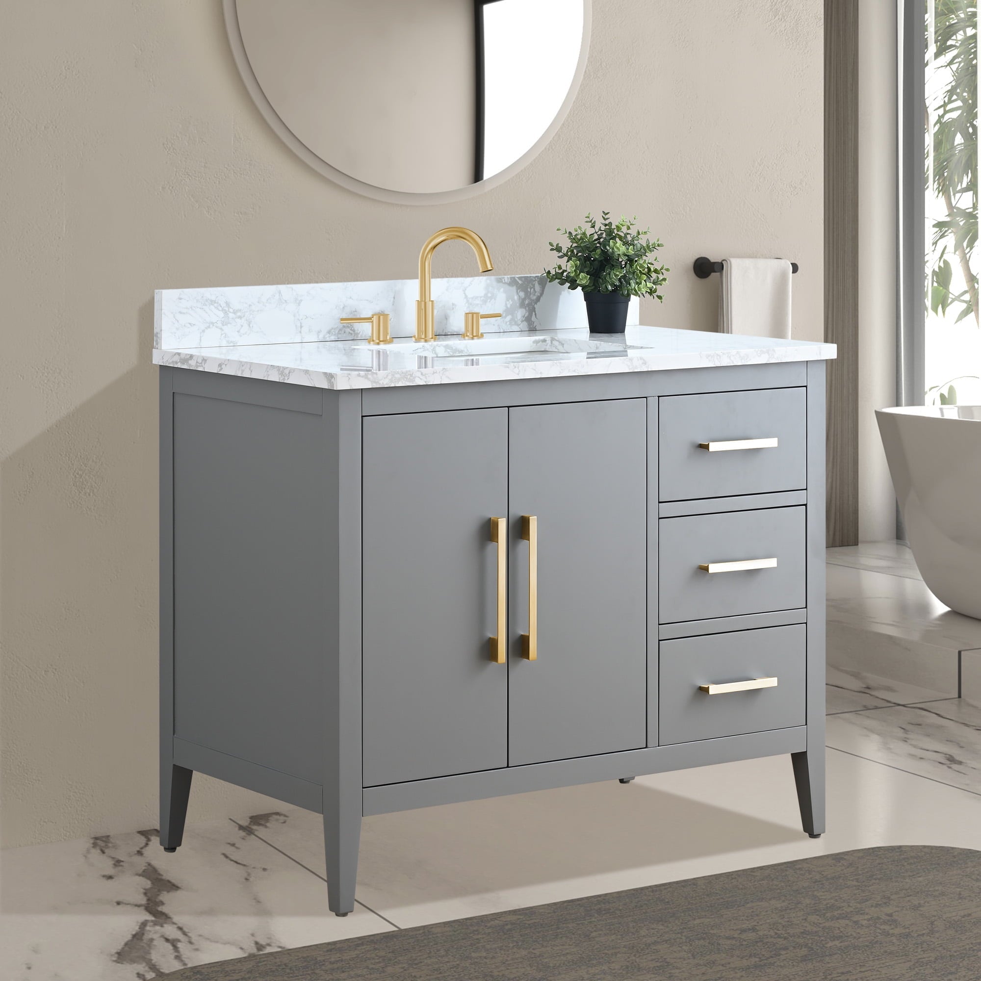 Cashmere Gray / Golden Brushed