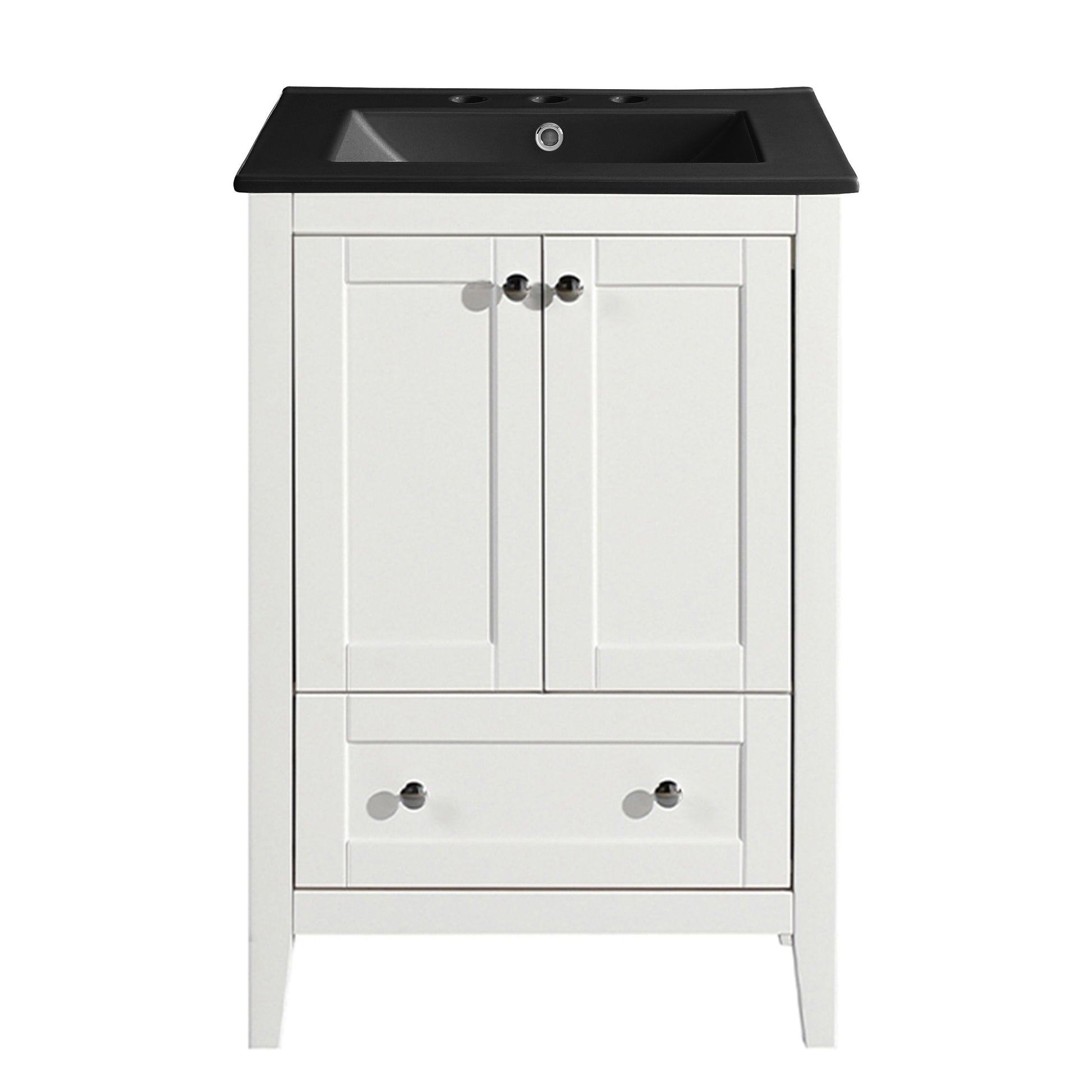 White / Matte Black / 3-Hole