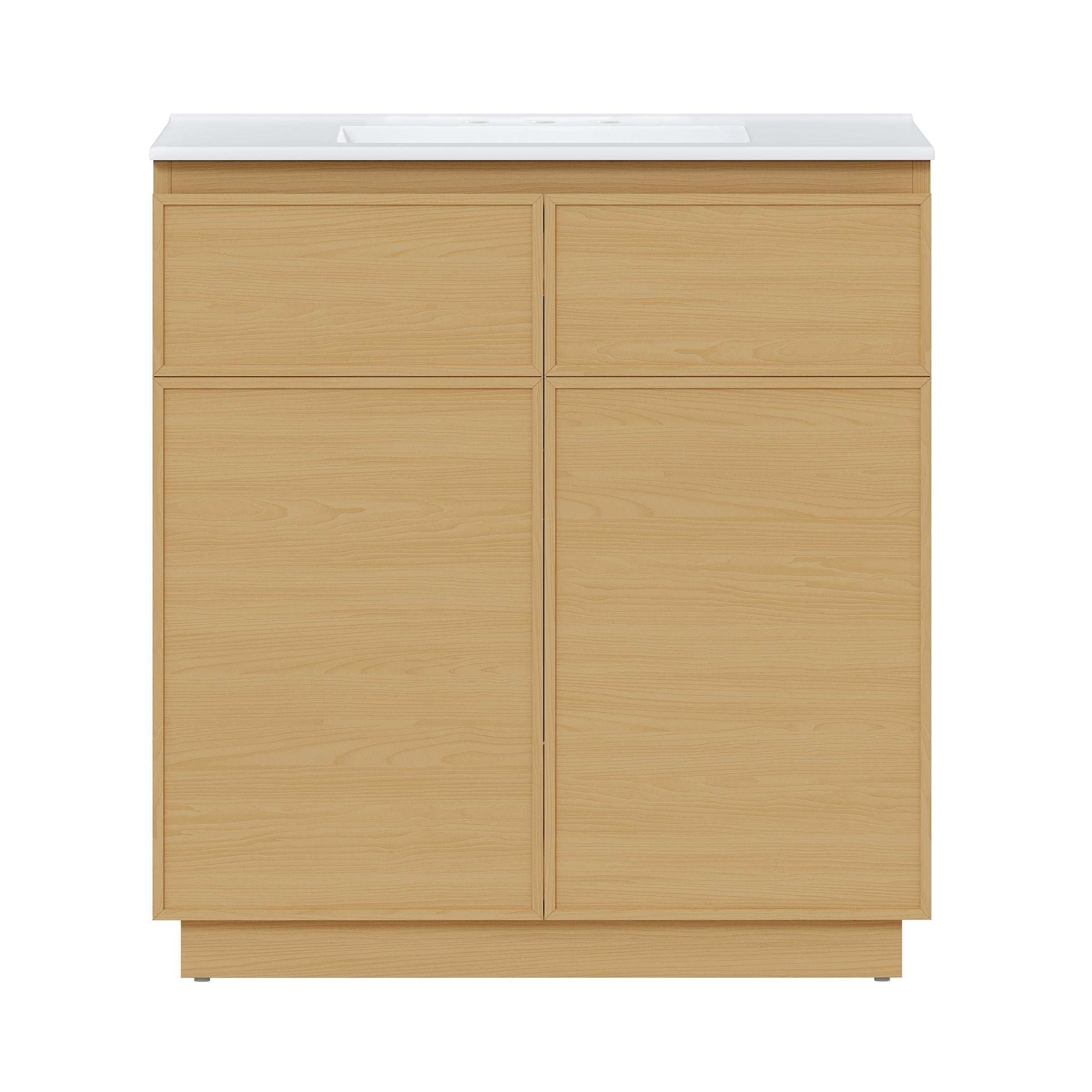 Natural Oak / White / 3-Hole