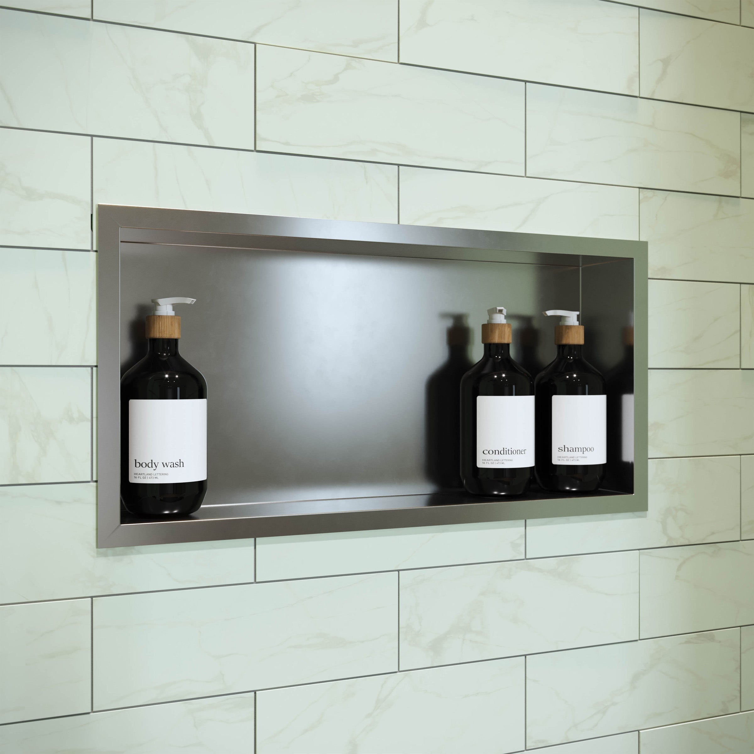 Matte Chrome / Single Shelf