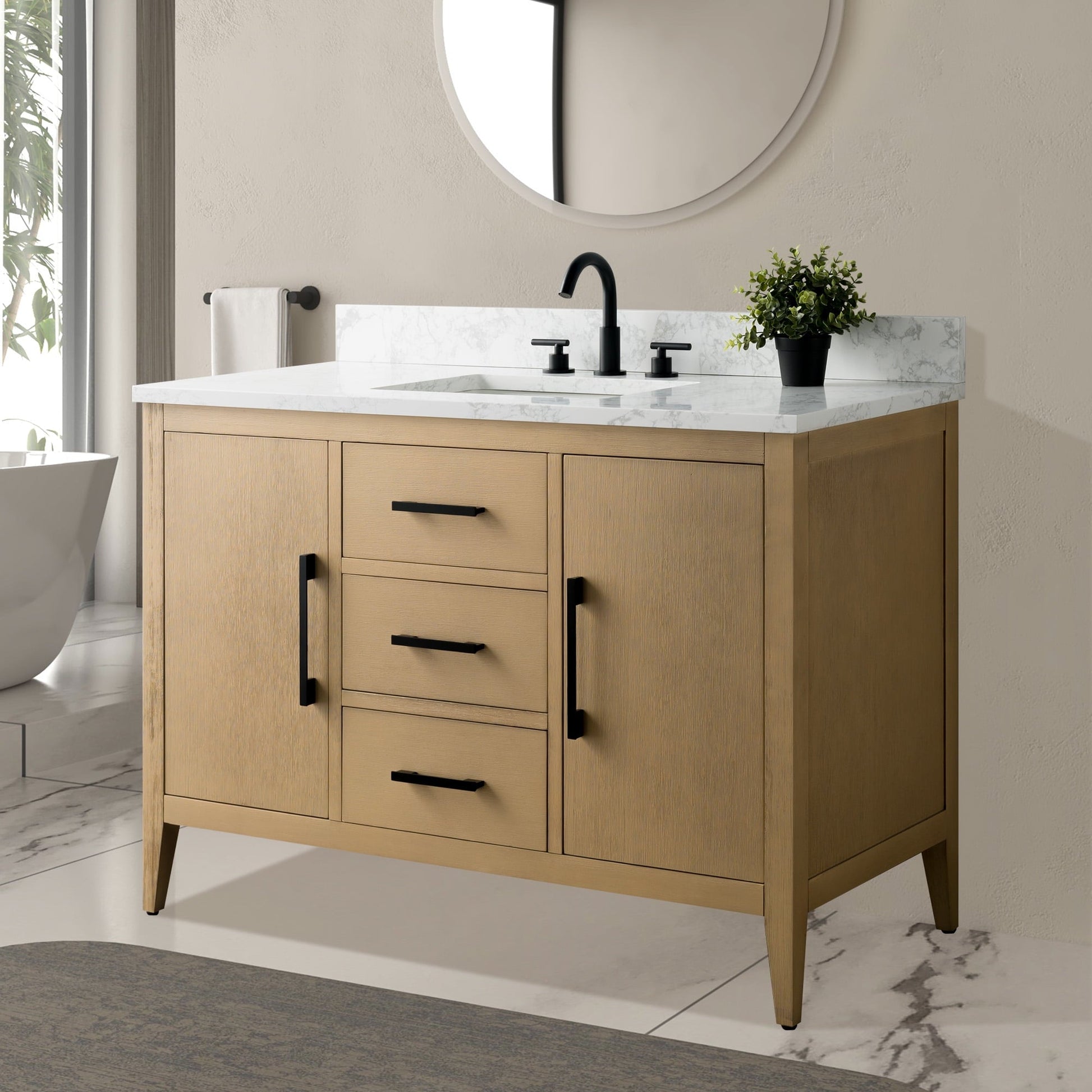 Natural Oak / Matte Black