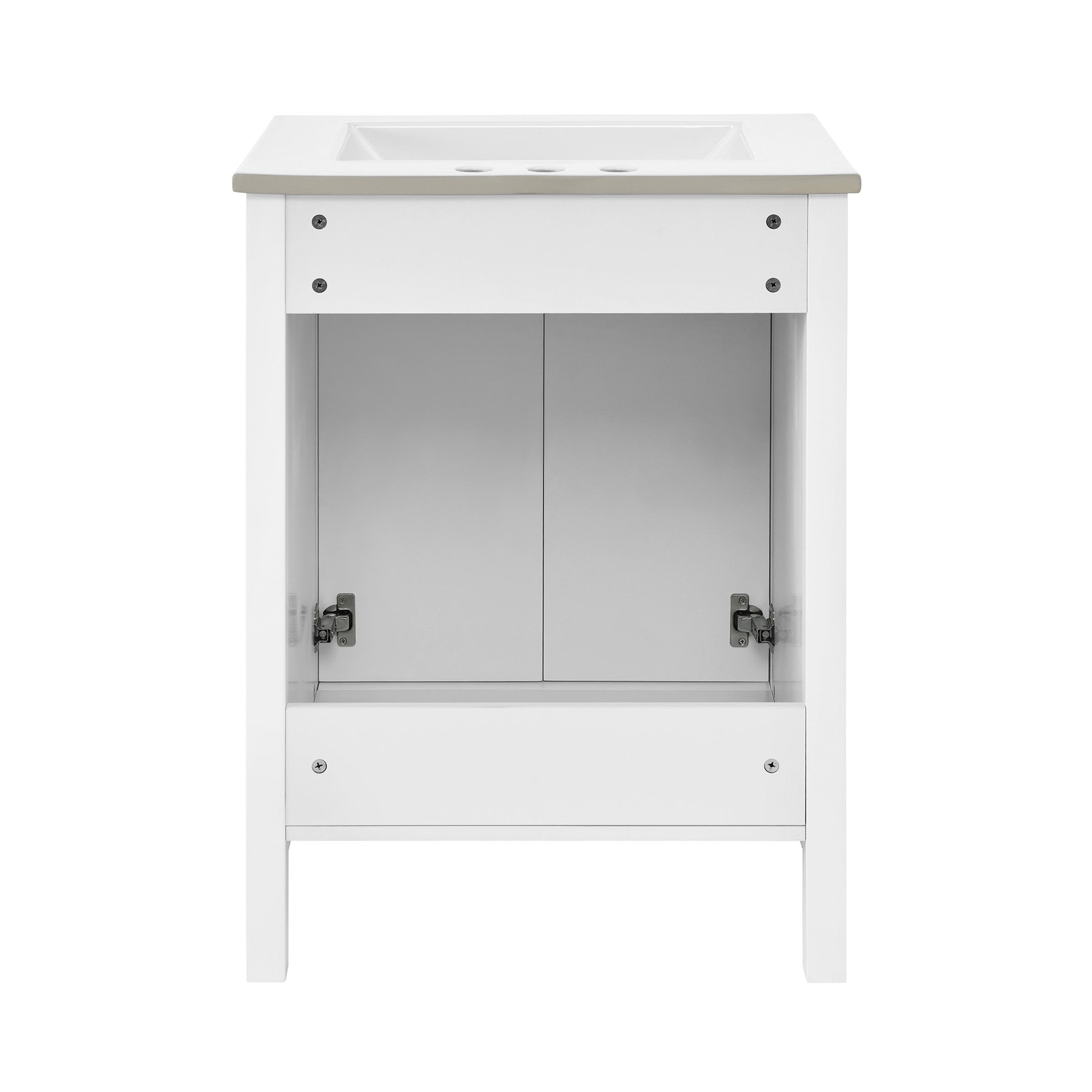 White / White / 3-Hole