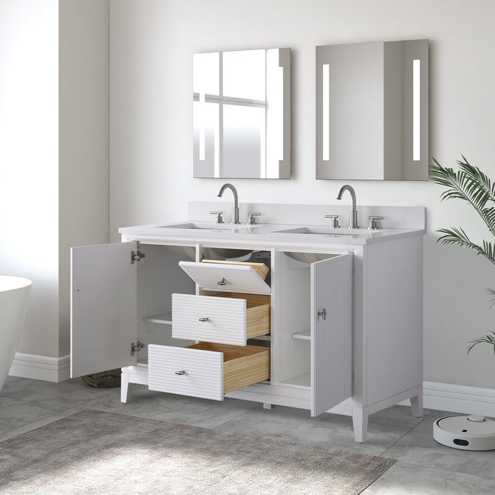Linear White / Brushed Nickel