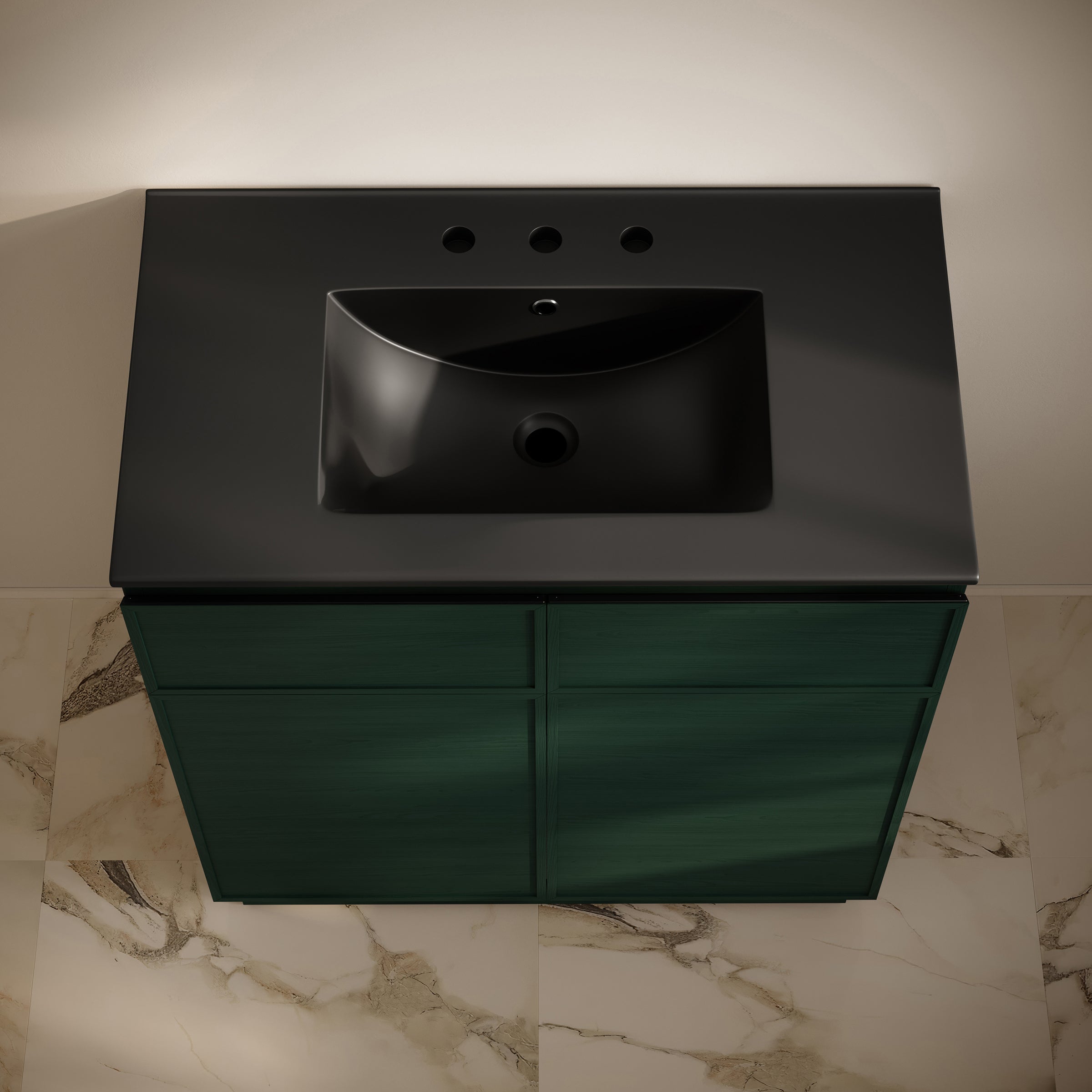 Green Oak / Black / 3-Hole