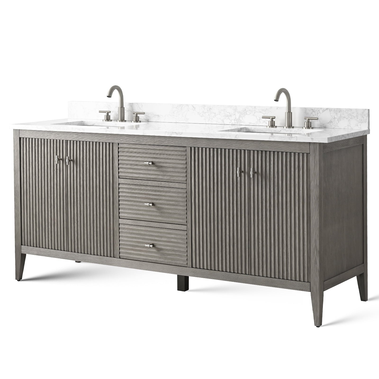 Linear Driftwood Gray / Brushed Nickel