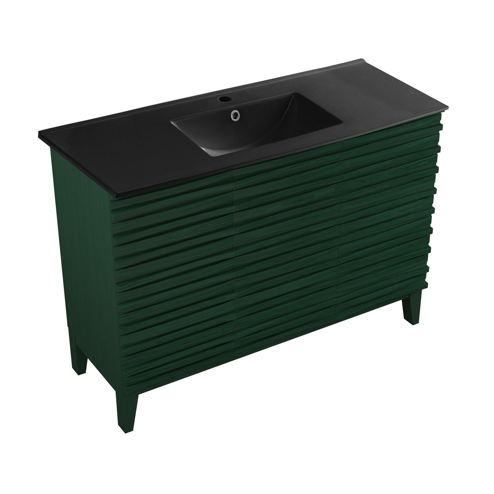 Green Oak / Matte Black / 1-Hole