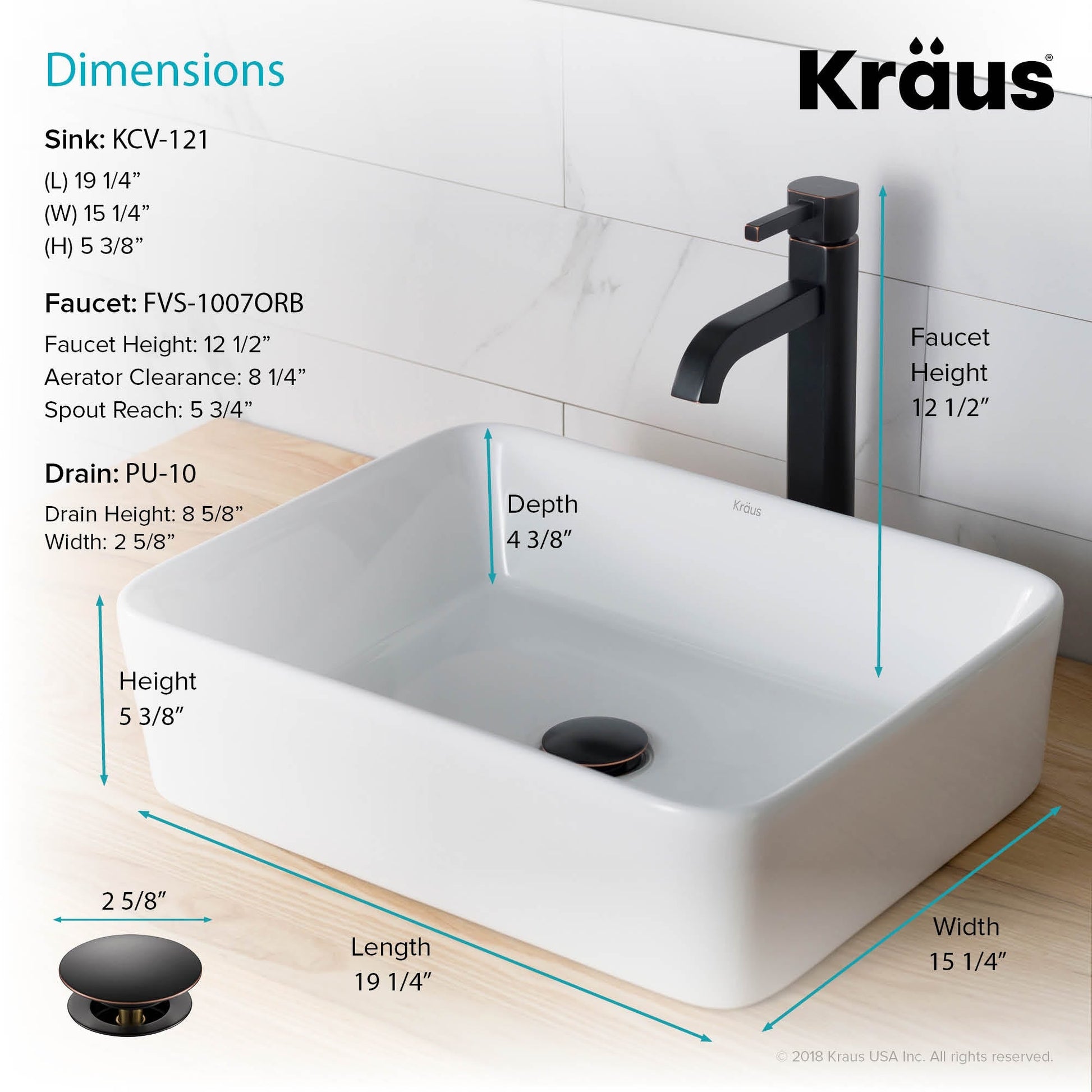 White / Oil Rubbed Bronze