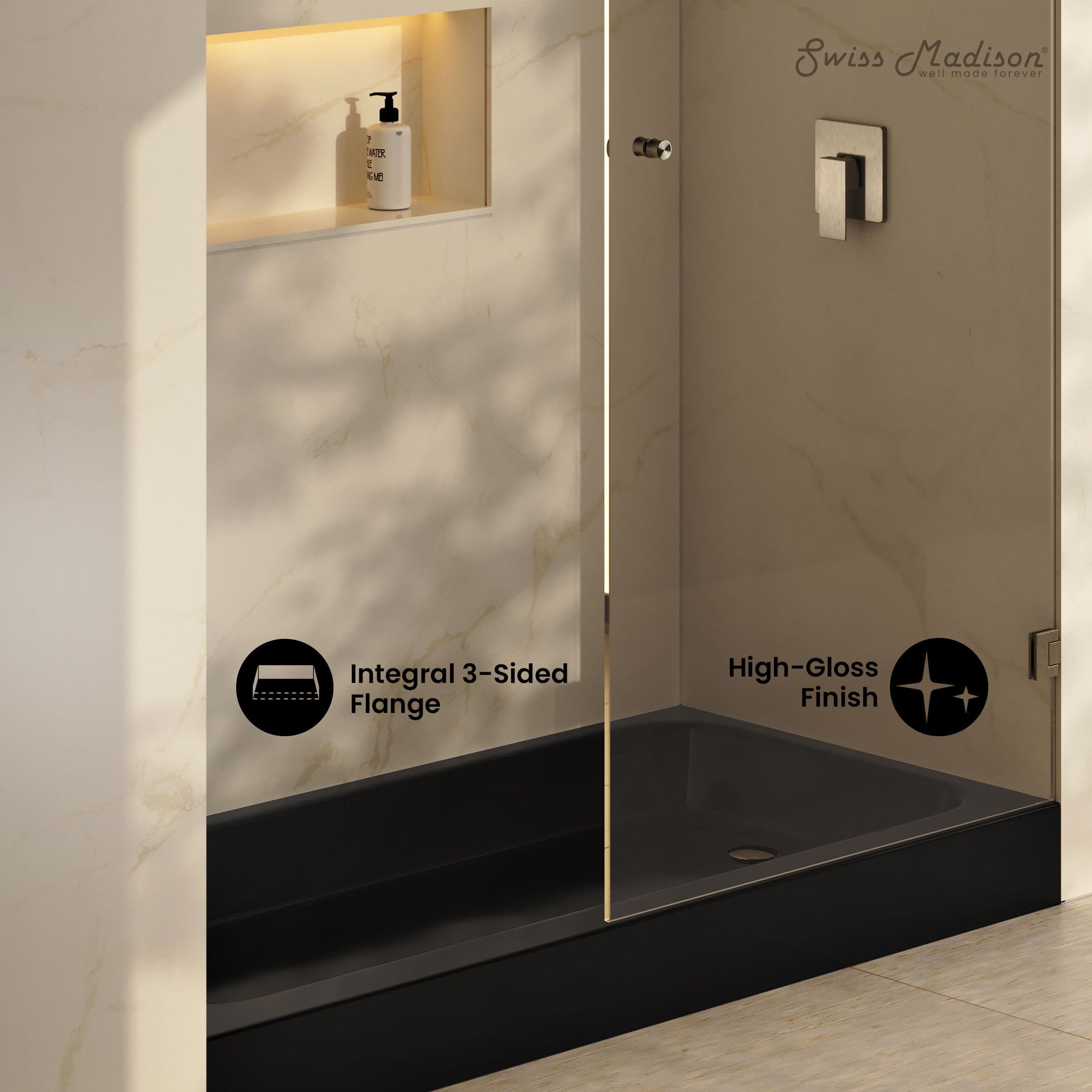 Glossy Black / Right