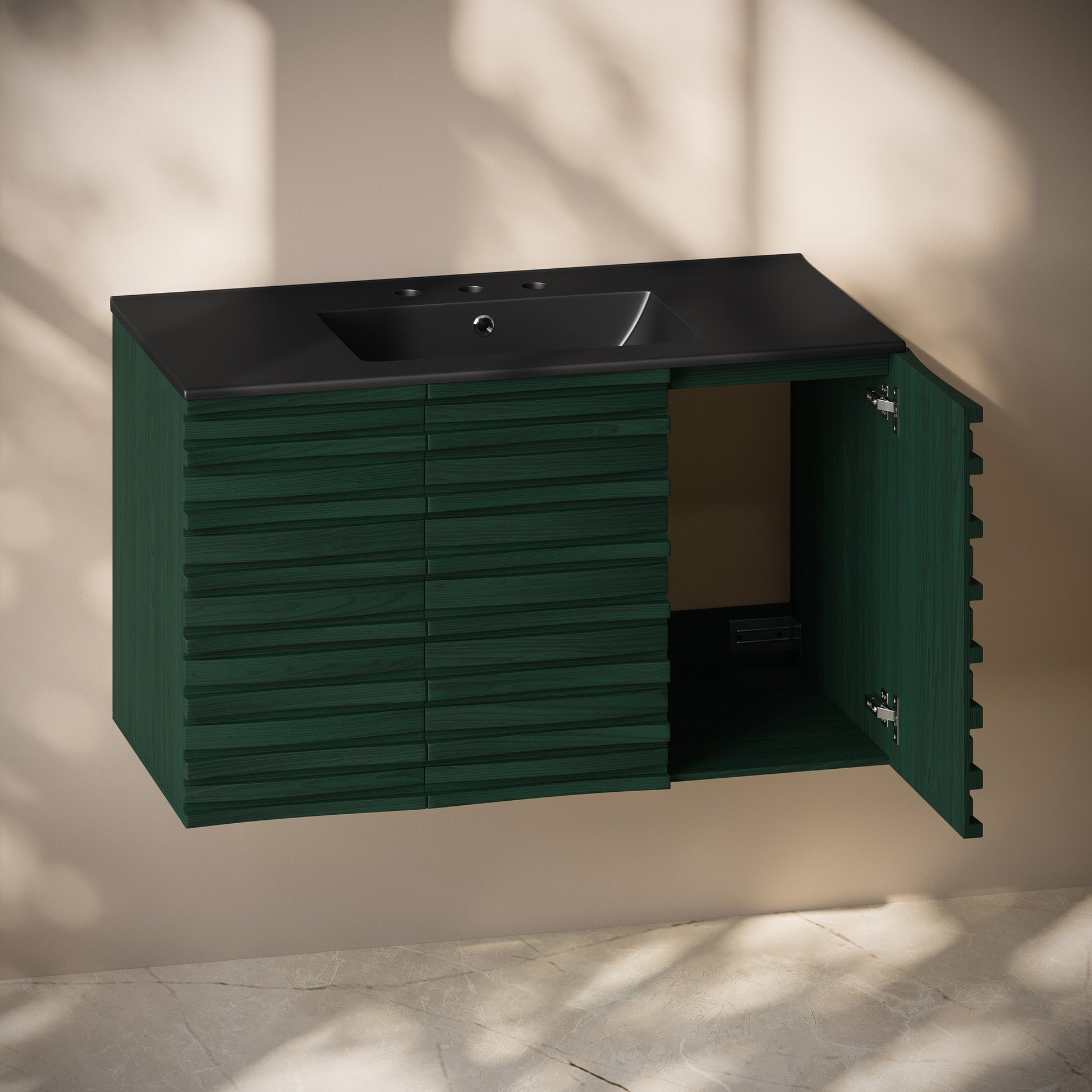 Green Oak / Black / 3-Hole